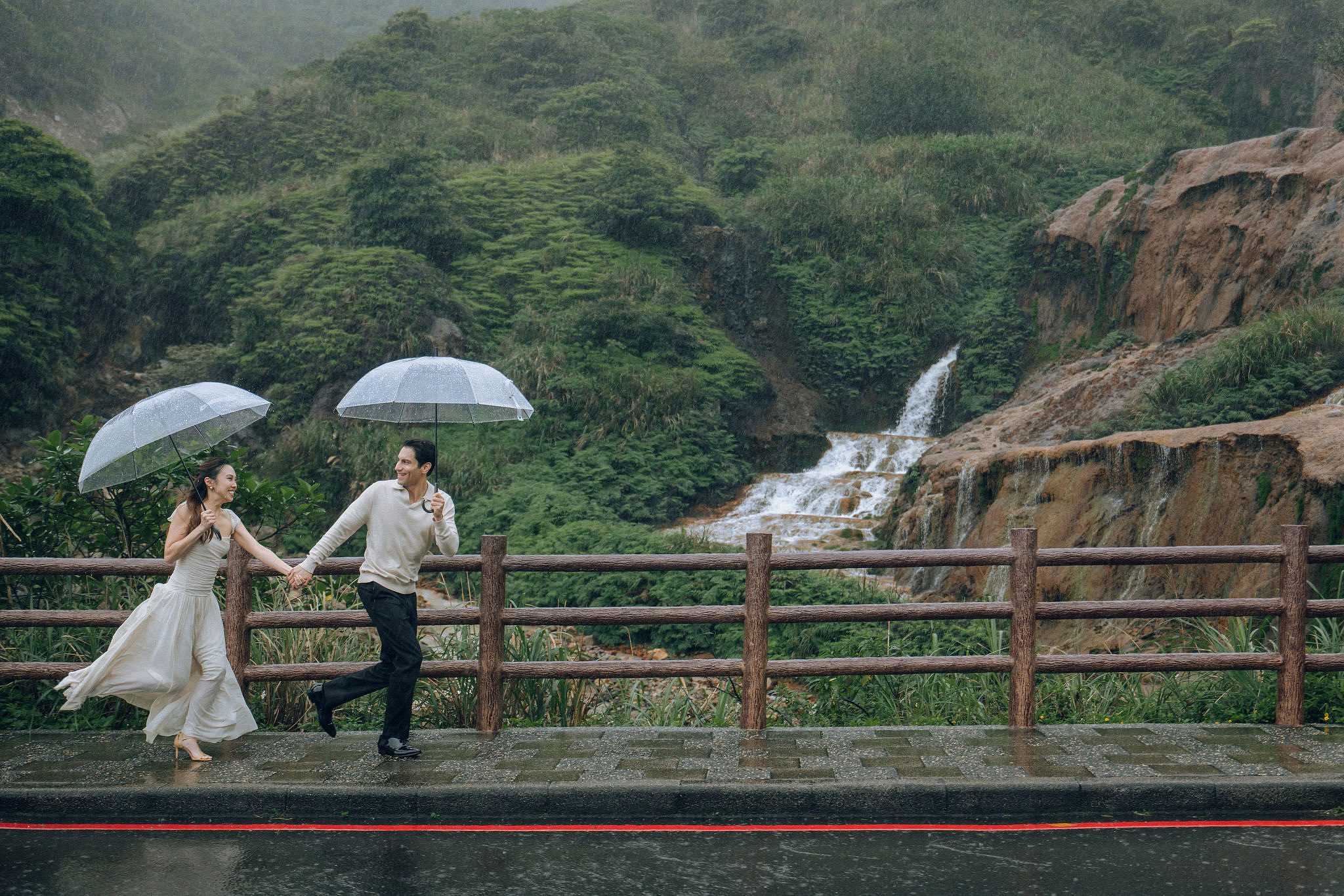 Taiwan Pre-Wedding Photoshoot | Bopiliao Historical Block, Nanya Rocks, Jinguashi & Jiufen at Nanya Rocks & Jinguashi pre-wedding photo