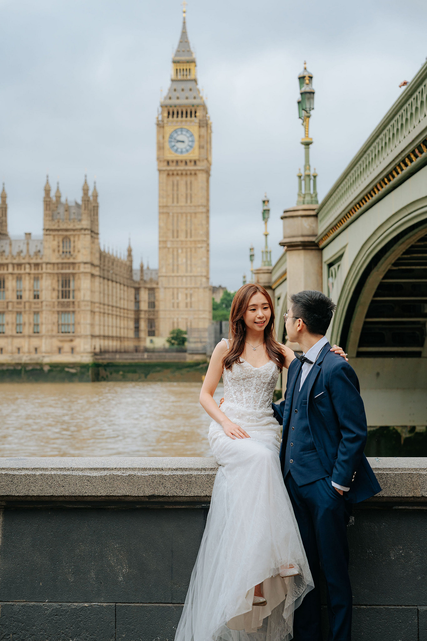London Pre-Wedding Photoshoot | Westminster, Big Ben & the London Eye at Westminster pre-wedding photo