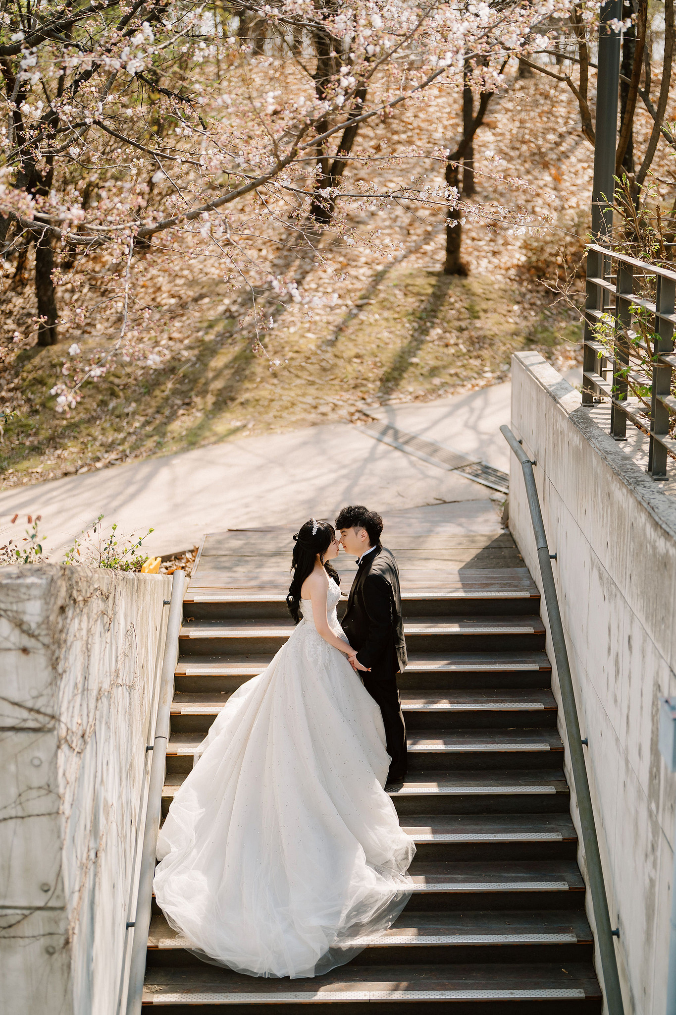 Seoul Pre-Wedding Photoshoot | Yongma Land, Seoul Forest & Namsangol Hanok Village at Seoul Forest pre-wedding photo