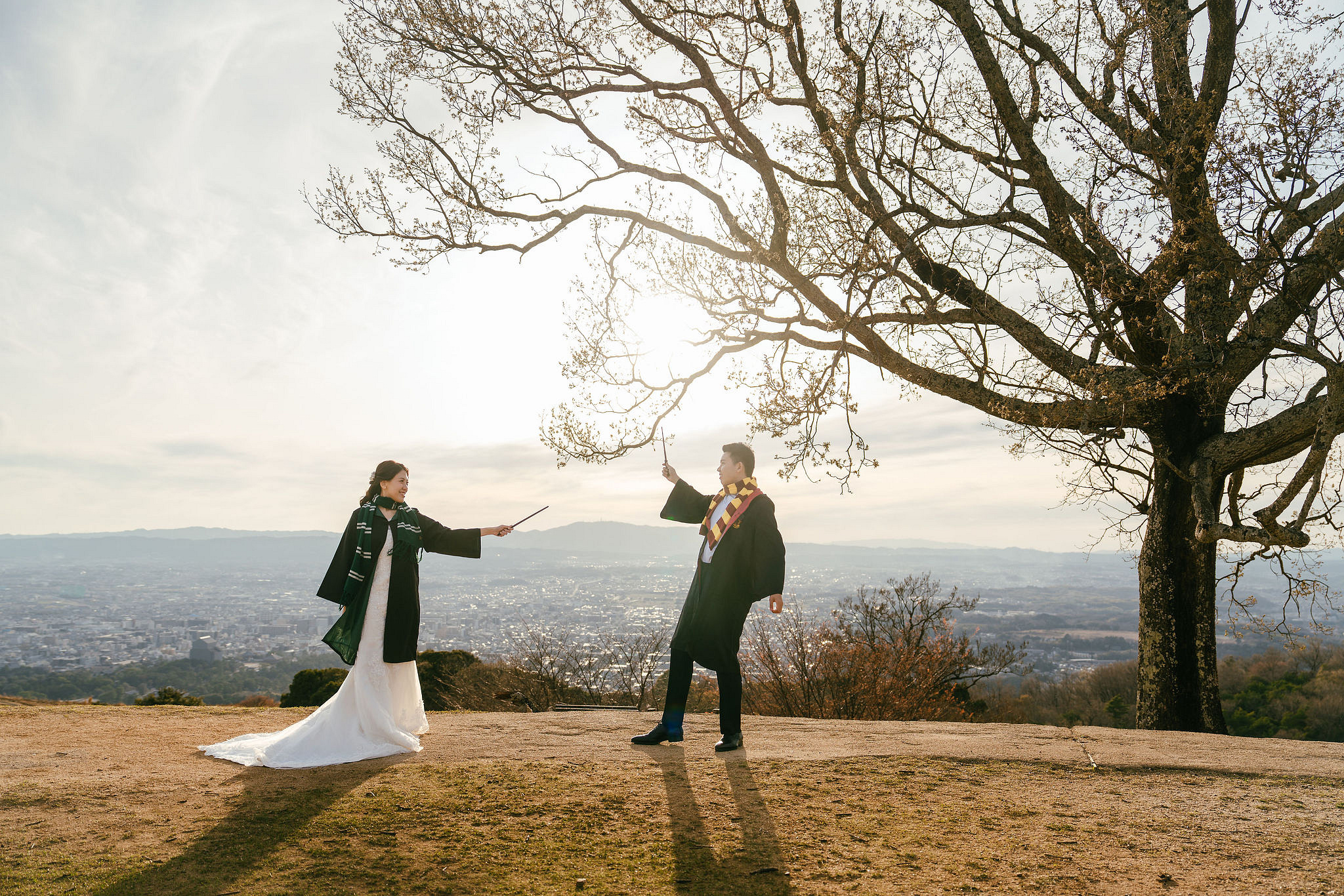 Kyoto Pre-Wedding Photoshoot | Nara Park, Gion & Mount Wakakusa at Mount Wakakusa pre-wedding photo