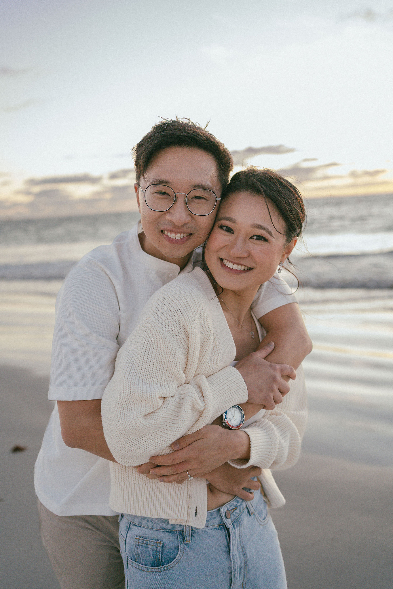 Perth Pre-Wedding Photoshoot | Wanneroo Pines, Yanchep National Park, Lancelin & Lancelin Beach at Lancelin Beach pre-wedding photo