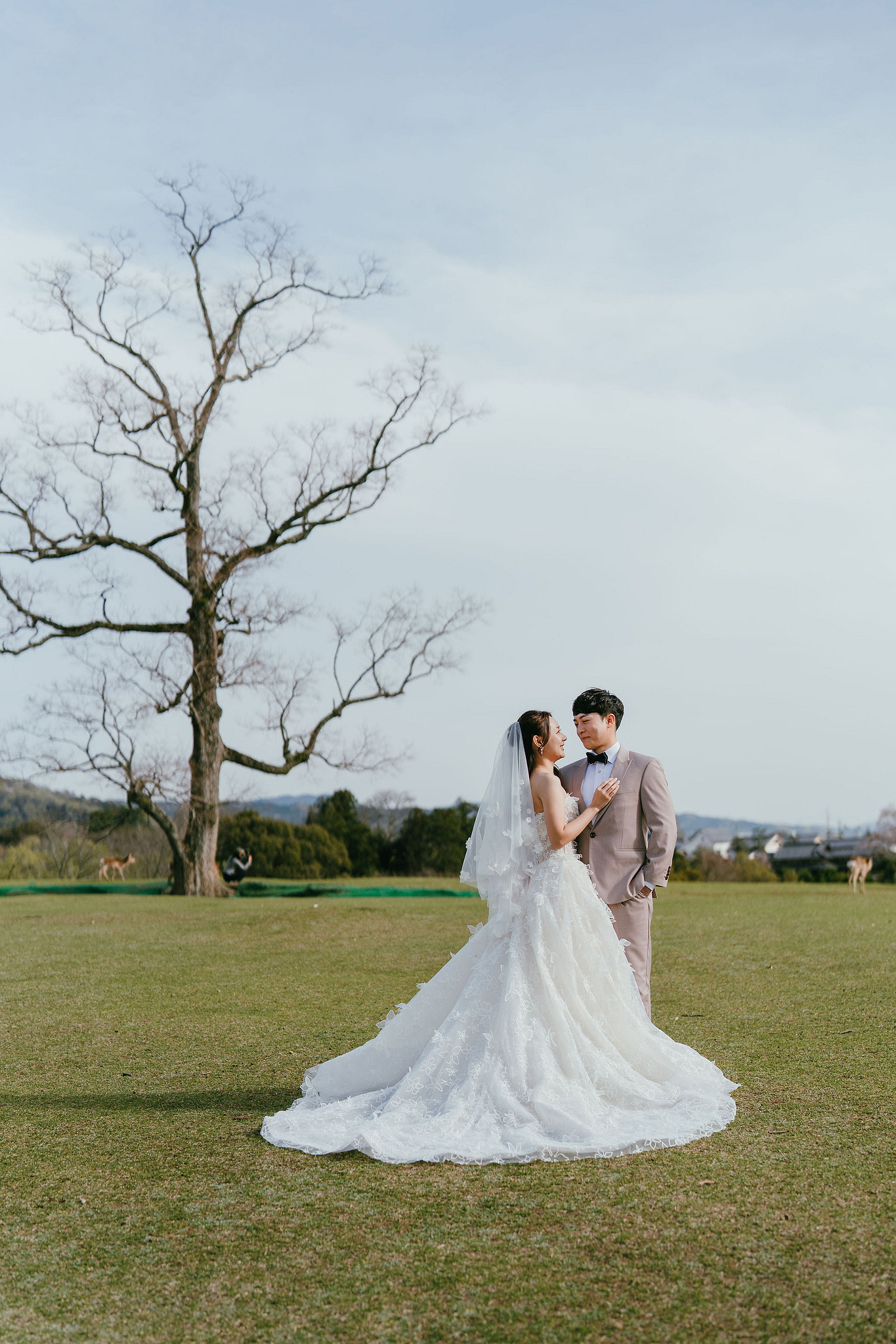 Kyoto Pre-Wedding Photoshoot | Fushimi Inari, Nara Deer Park & Mt. Wakakusa at Mt. Wakakusa pre-wedding photo