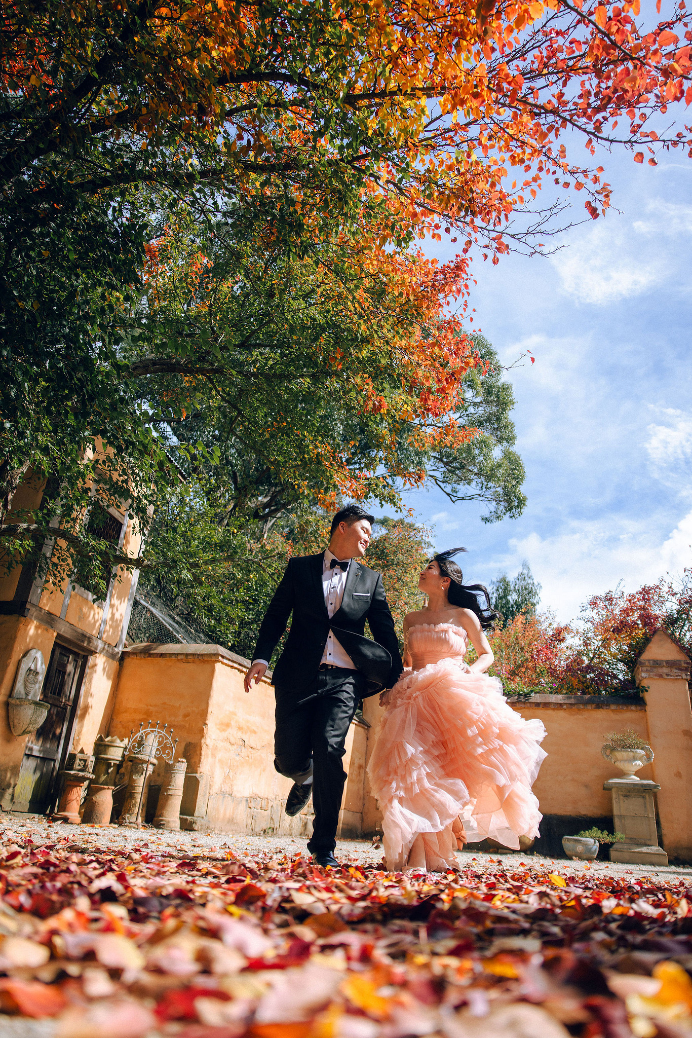 Melbourne Pre-Wedding Photoshoot | Mont Du Soleil, St Patrick Cathedral, The Parliament House & Prince Bridge at Mont Du Soleil pre-wedding photo