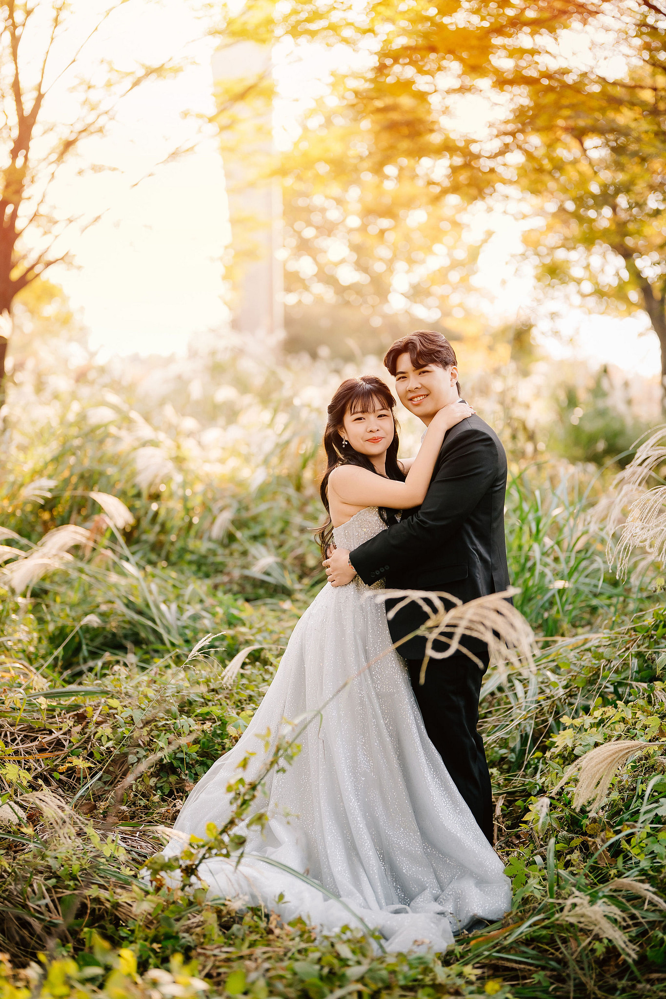 Seoul Pre-Wedding Photoshoot | Muhly Park, Seoul Forest & Cafe Street` at Seoul Forest pre-wedding photo