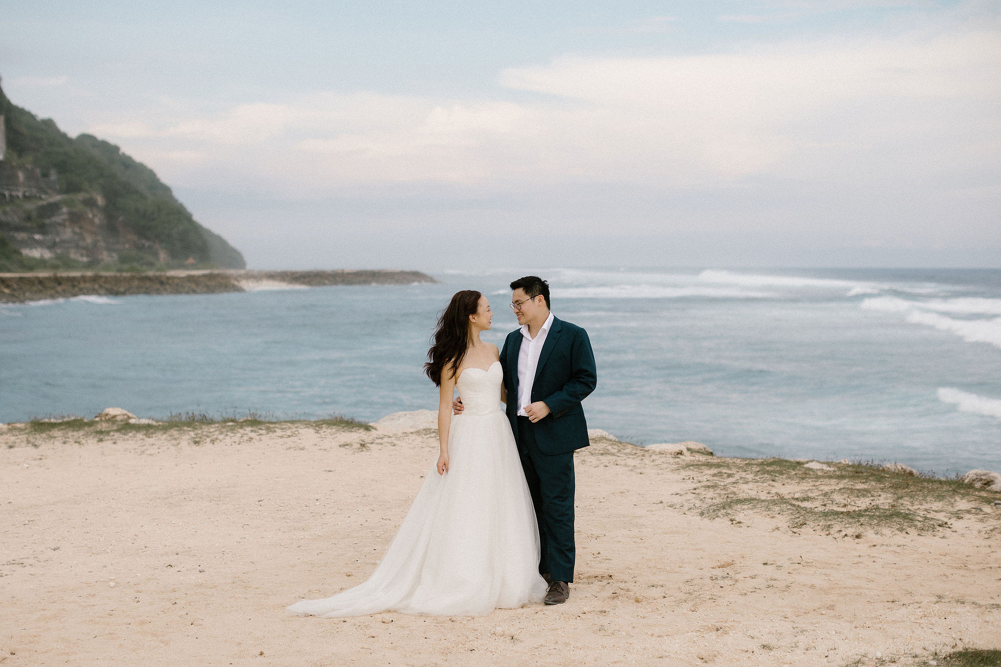 Bali Pre-Wedding Photoshoot | Pinggan Village, Lava Fields, Twin Cliff Valley & Beach at Twin Cliff Valley & Beach pre-wedding photo