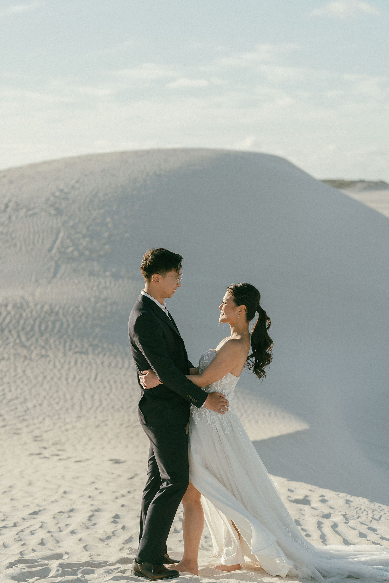 Perth Pre-Wedding Photoshoot | Wanneroo Pines, Yanchep National Park, Lancelin & Lancelin Beach at Lancelin Sand Dunes pre-wedding photo