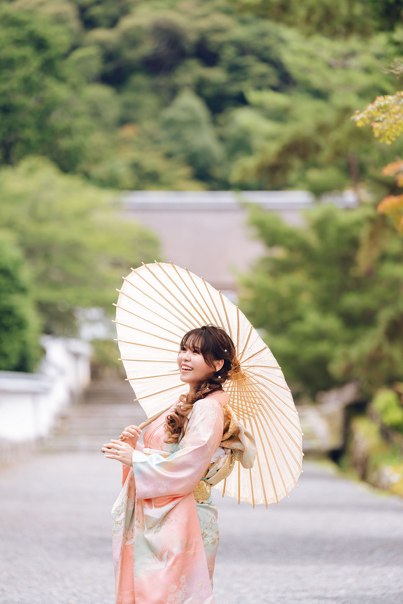 Kyoto Pre-Wedding Photoshoot | Gion Streets, Higashiyama & Nara Park at Gion Streets & Traditional Grounds pre-wedding photo