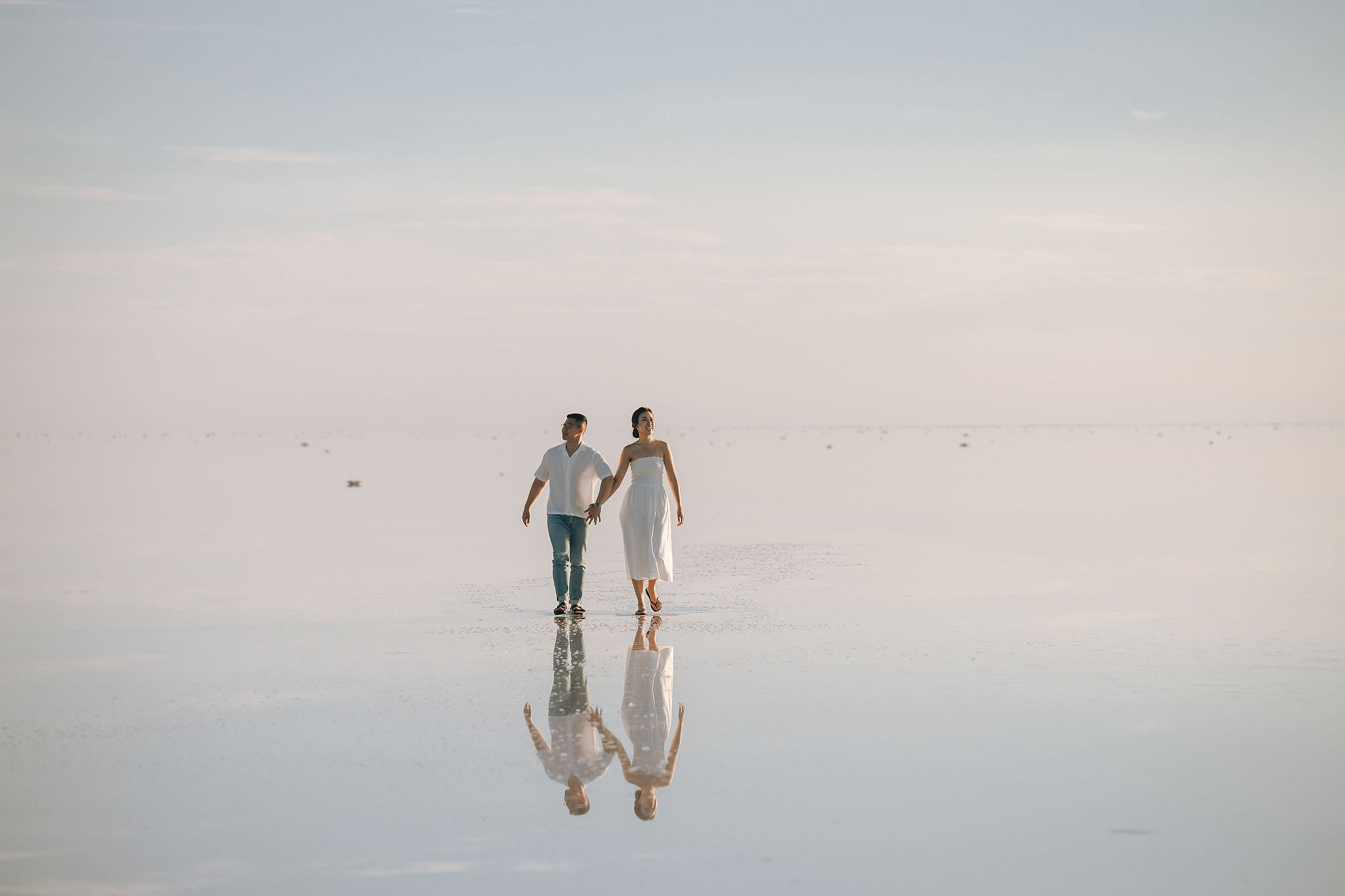 Cappadocia Pre-Wedding Photoshoot | Love Valley, Canyon, Lunar Cappadocian Hotel & Lake Tuz at Salt Lake pre-wedding photo