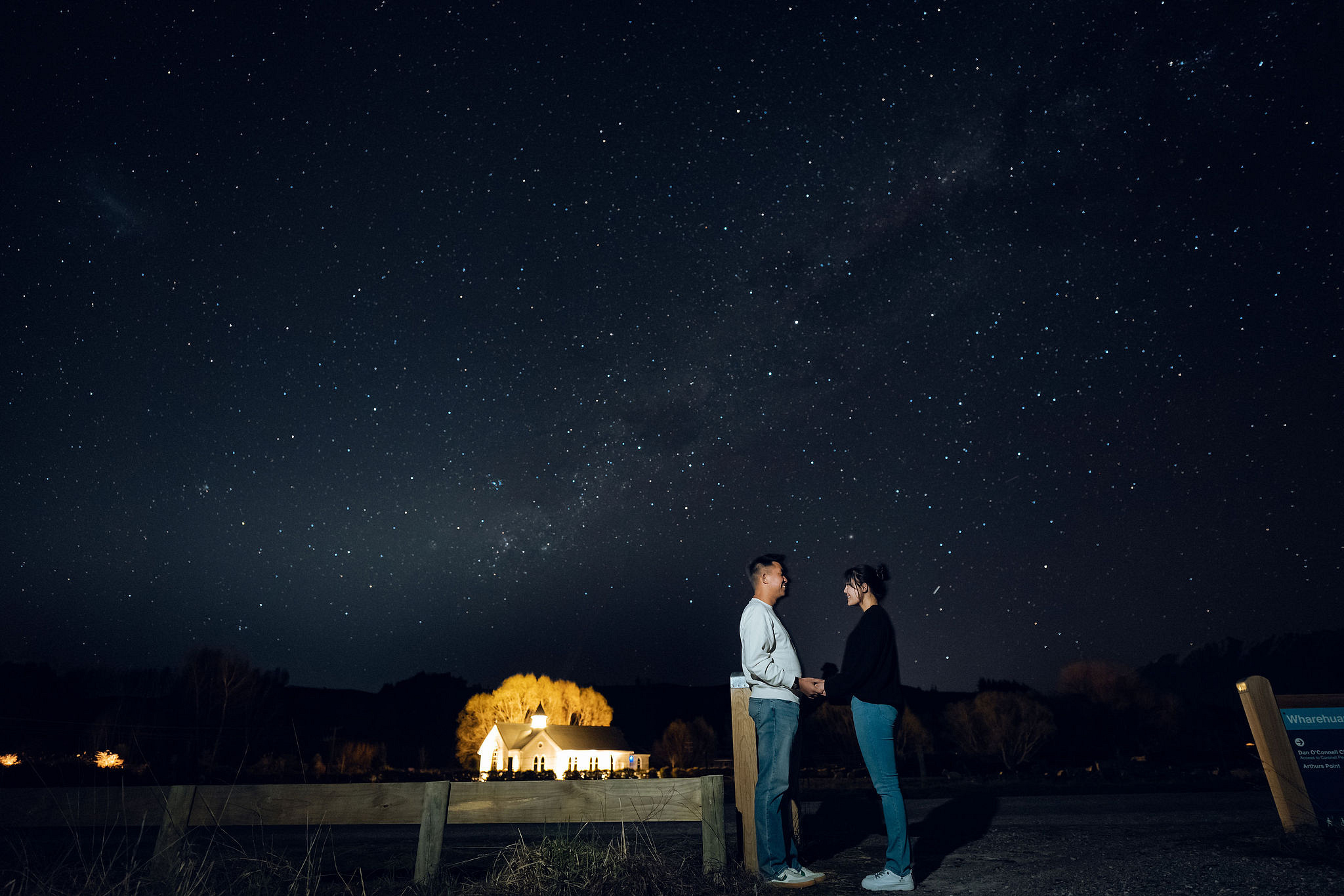 New Zealand Pre-Wedding Photoshoot | Lake Tekapo, Mount Cook, Tasman Glacier & Lake Wakatipu at Starry Skies pre-wedding photo