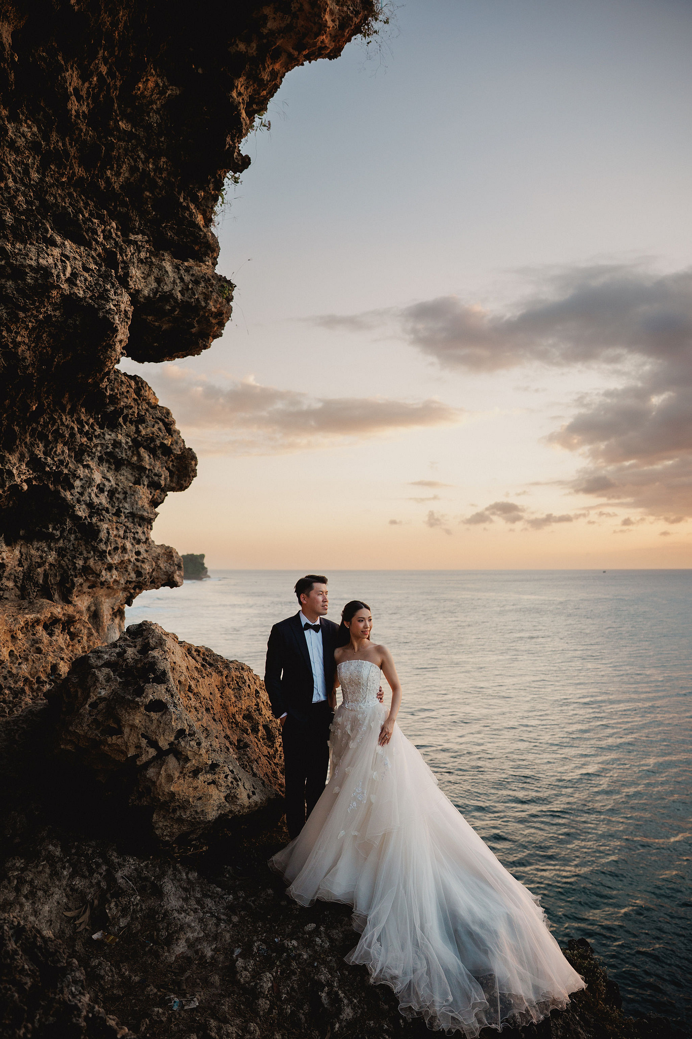 Bali Pre-Wedding Photoshoot | Mt. Batur Lava Fields, Blangsinga Waterfall & Balangan Beach at Balangan Beach pre-wedding photo