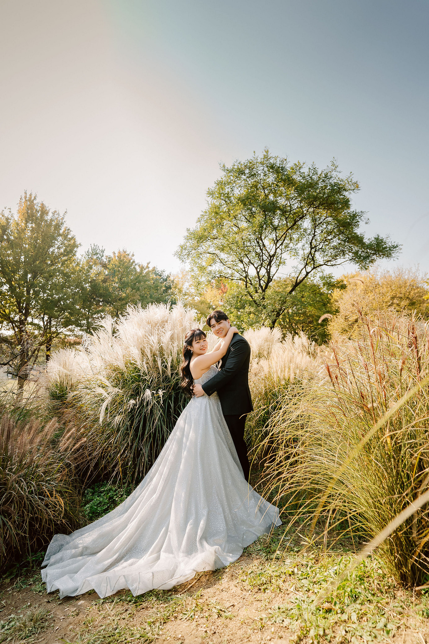 Seoul Pre-Wedding Photoshoot | Muhly Park, Seoul Forest & Cafe Street` at Seoul Forest pre-wedding photo