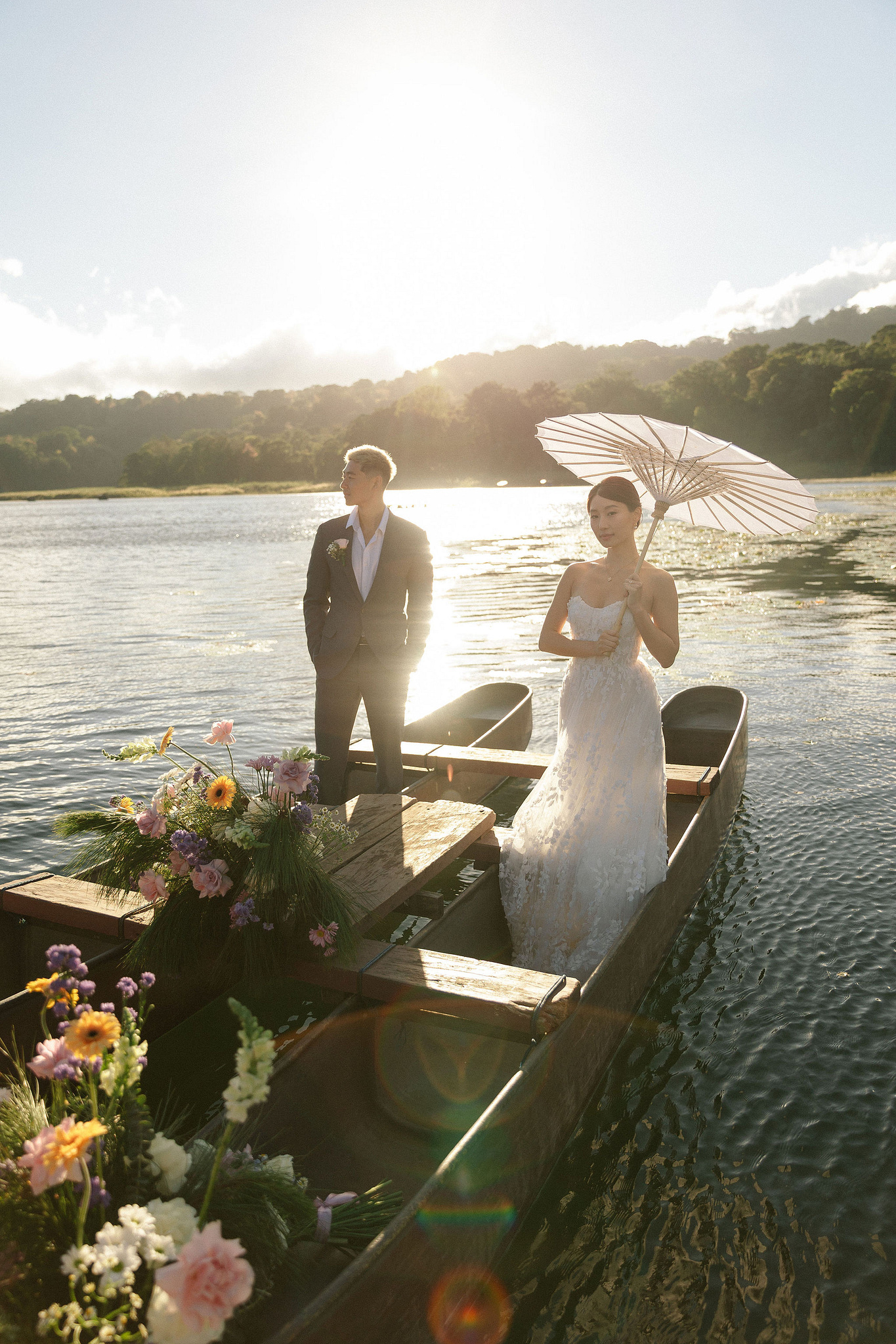 Bali Pre-Wedding Photoshoot | Lake Tamblingan, Kebun Raya Botanic Gardens & Blangsinga Waterfall at Lake Tamblingan pre-wedding photo