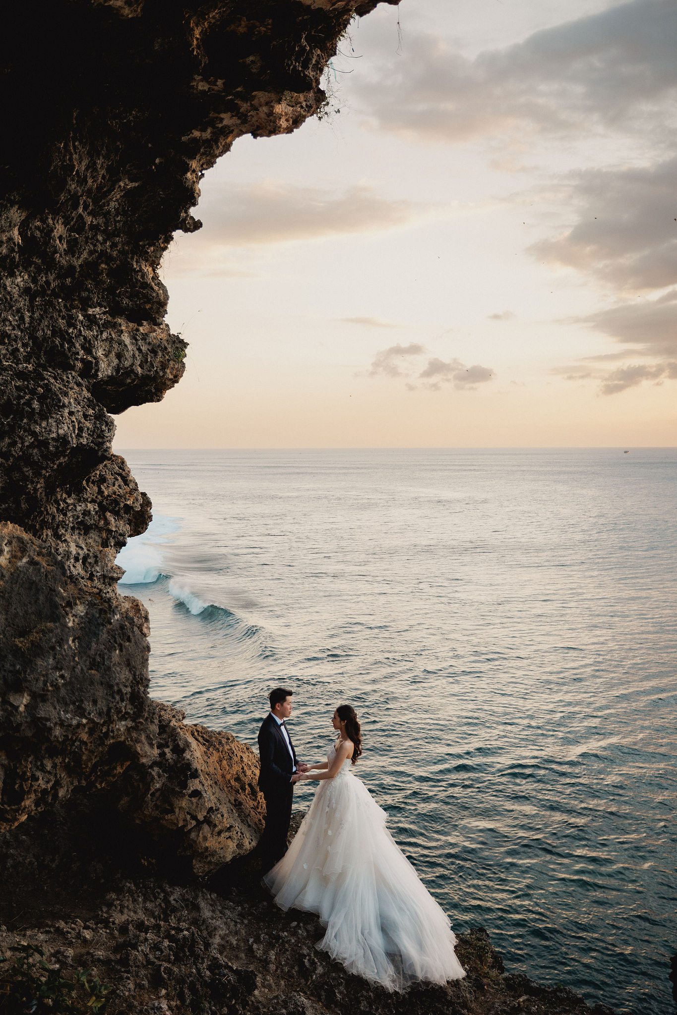 Bali Pre-Wedding Photoshoot | Mt. Batur Lava Fields, Blangsinga Waterfall & Balangan Beach at Balangan Beach pre-wedding photo