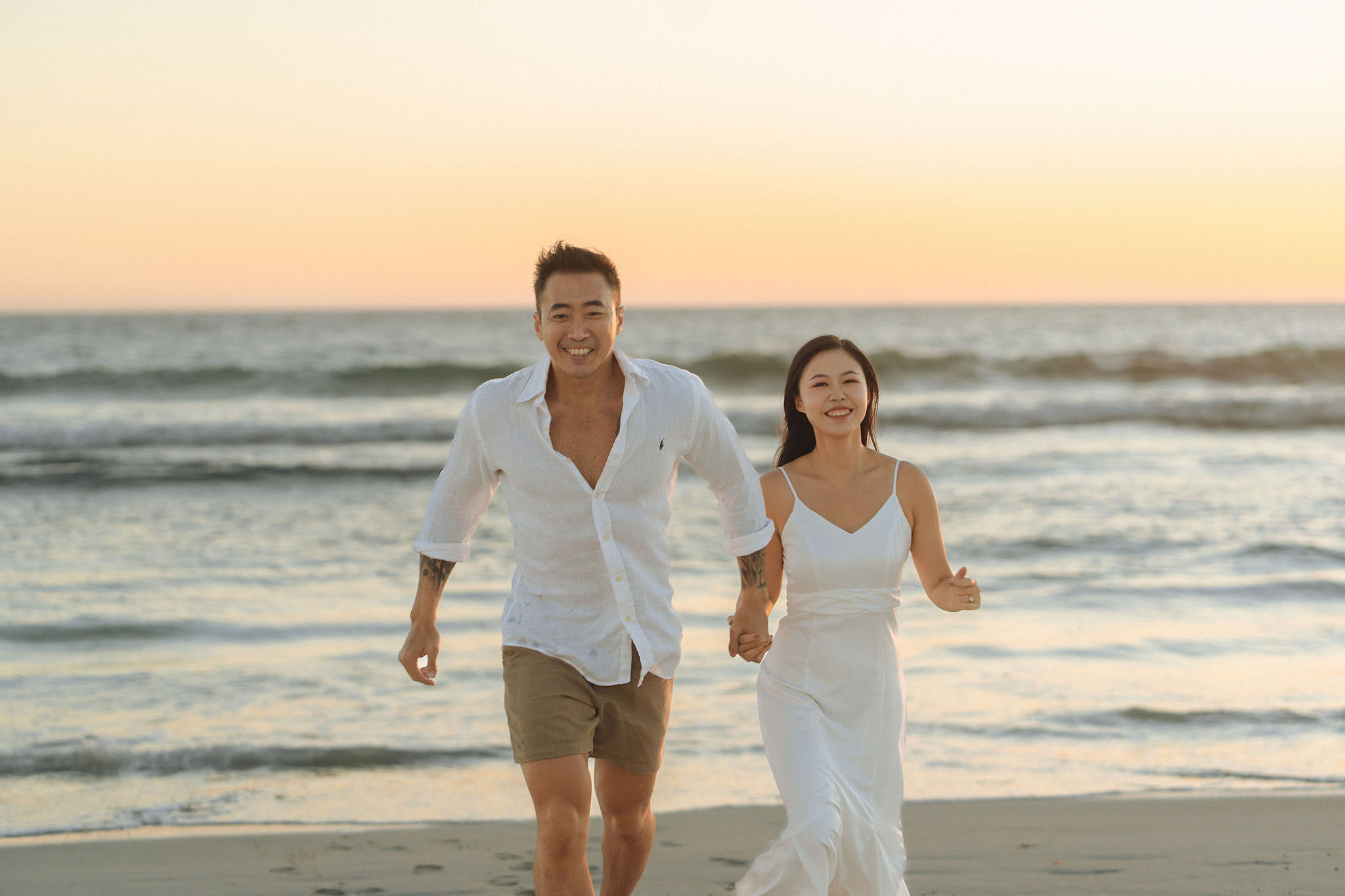 Perth Pre-Wedding Photoshoot | Bell Rapids, Lancelin & Trigg Beach at Trigg Beach pre-wedding photo