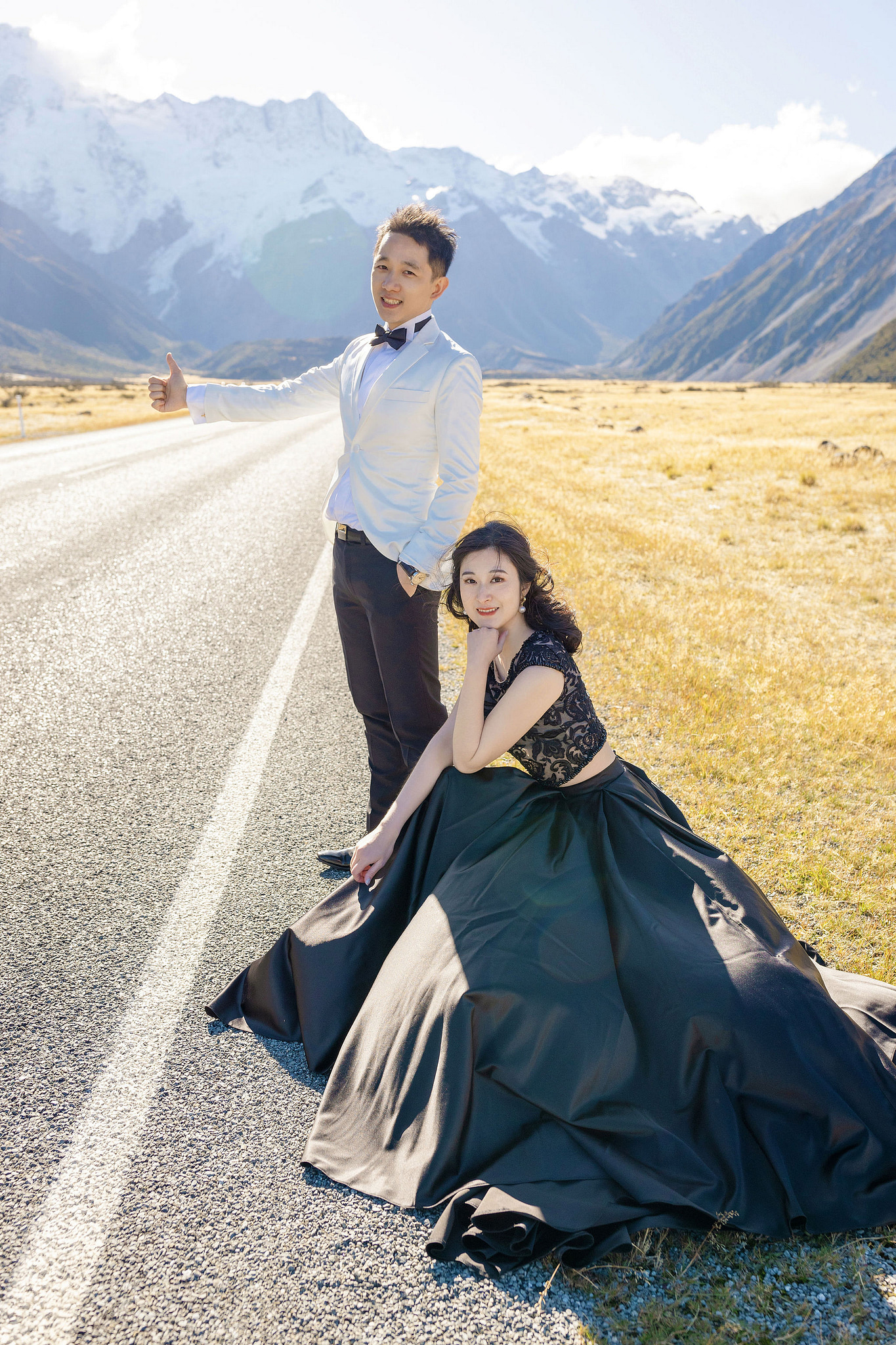 New Zealand Pre-Wedding Photoshoot | South Island at South Island pre-wedding photo