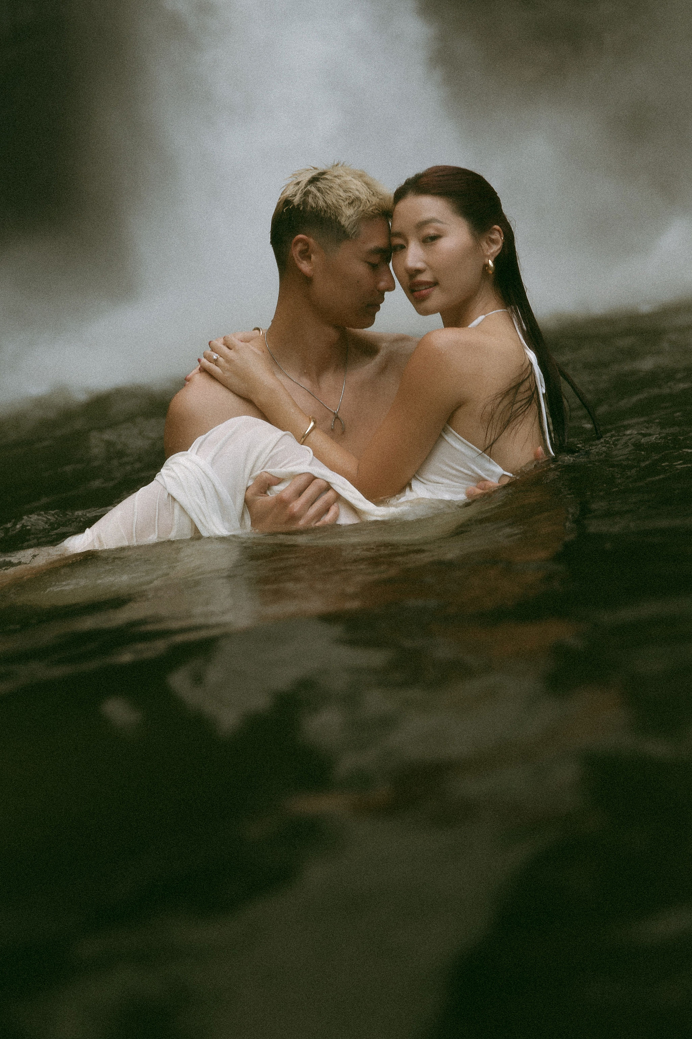 Bali Pre-Wedding Photoshoot | Lake Tamblingan, Kebun Raya Botanic Gardens & Blangsinga Waterfall at Blangsinga Waterfall pre-wedding photo