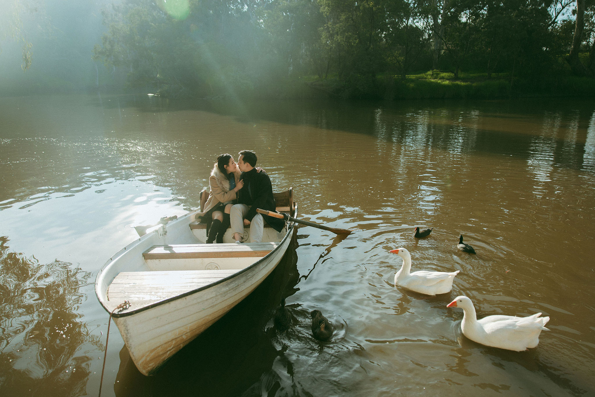 Melbourne Pre-Wedding Photoshoot | Gum Gully Farm, Studley Park & Carlton Gardens at Studley Park pre-wedding photo
