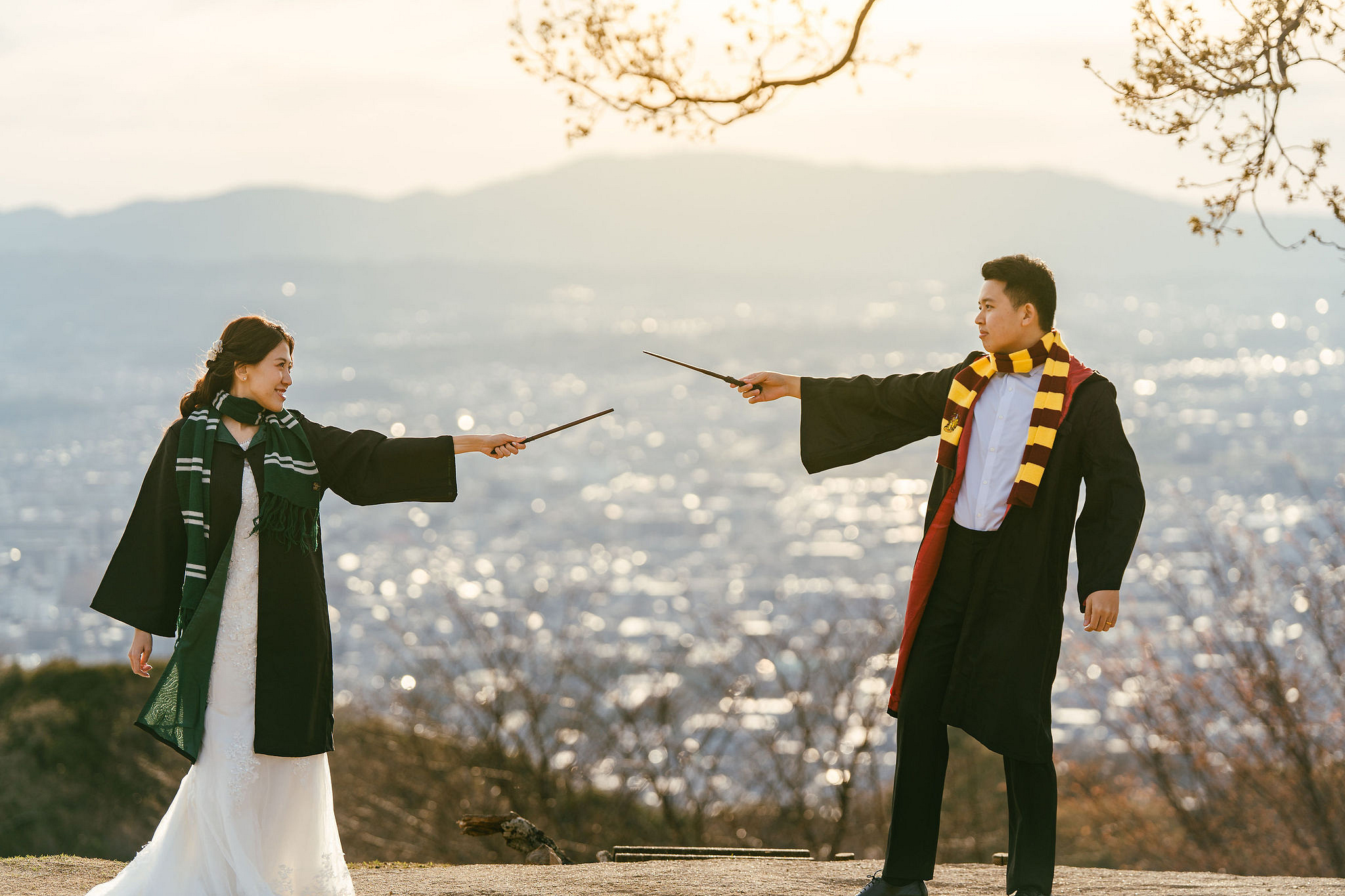 Kyoto Pre-Wedding Photoshoot | Nara Park, Gion & Mount Wakakusa at Mount Wakakusa pre-wedding photo