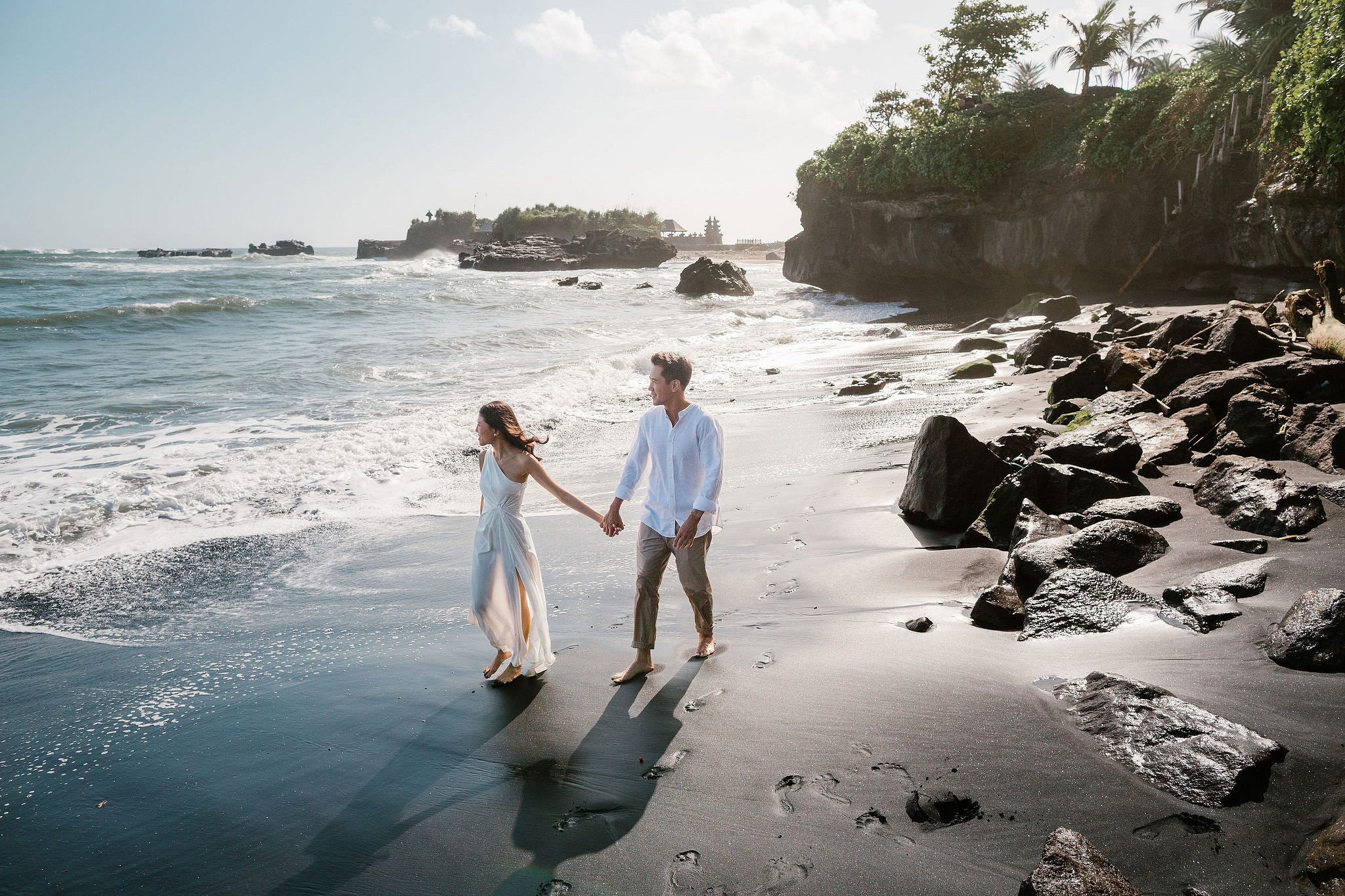 Bali Pre-Wedding Photoshoot | Lake Tamblingan, Rumah Gemuk & Mengening Beach at Mengening Beach 1 (Casual Outfit)   pre-wedding photo