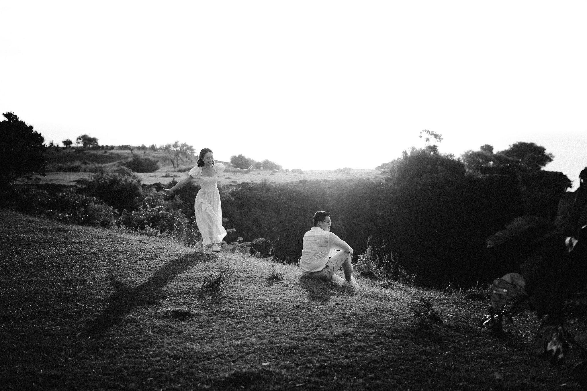 Bali Pre-Wedding Photoshoot | Pinggan Village, Lava Fields, Twin Cliff Valley & Beach at Beach pre-wedding photo