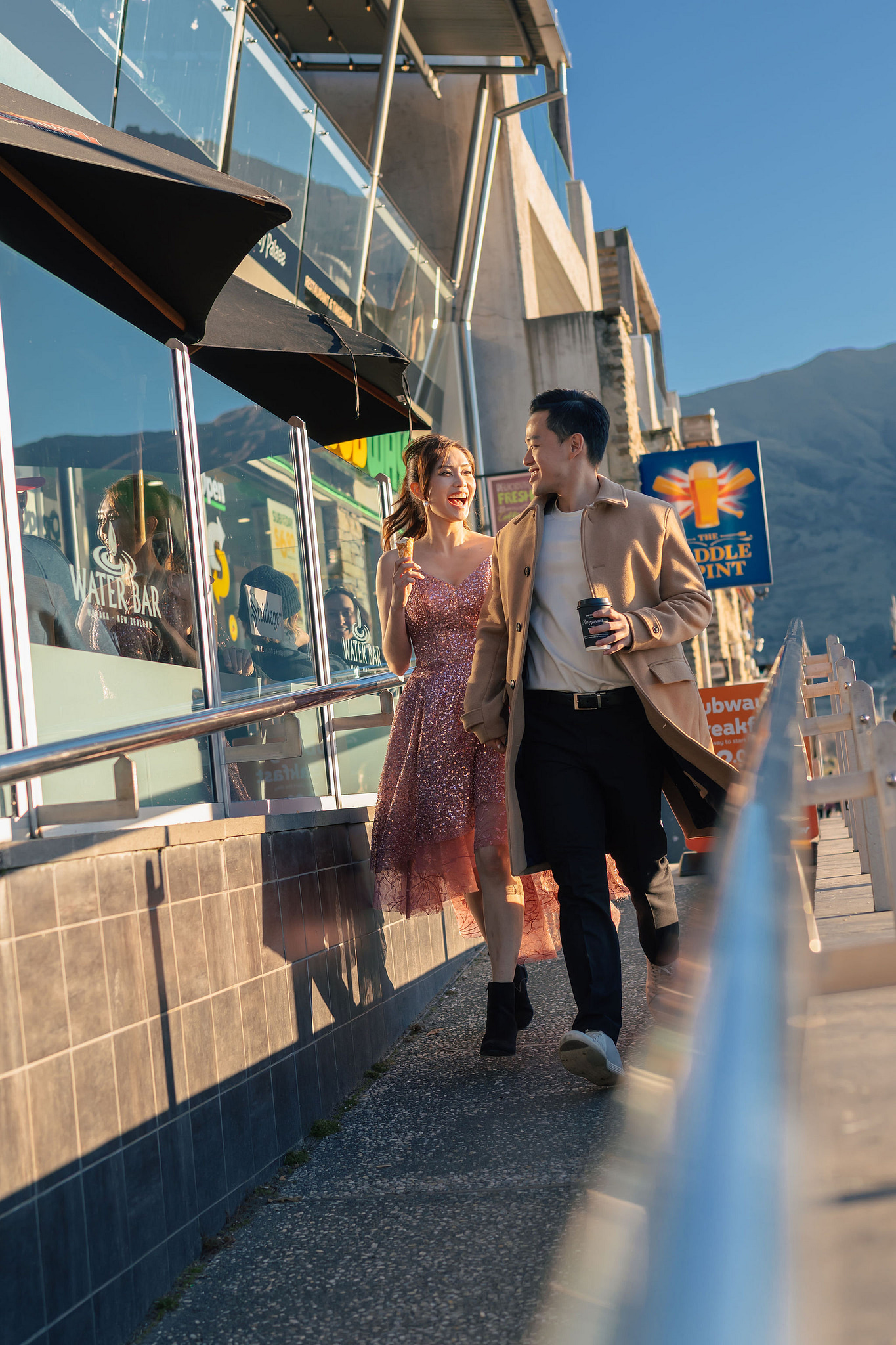 New Zealand Pre-Wedding Photoshoot | Coromandel Peak, Lake Wakatipu & Queenstown, Skippers Canyon, Lake Tekapo, Mount Cook National Park & Glacier at Lake Wakatipu & Queenstown pre-wedding photo