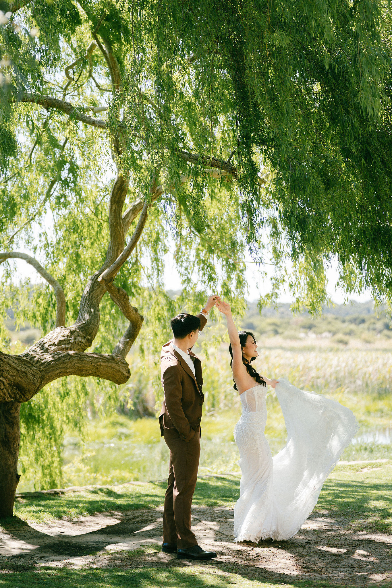 Perth Pre-Wedding Photoshoot | Wanneroo Pines, Yanchep National Park, Lancelin & Lancelin Beach at Yanchep National Park pre-wedding photo