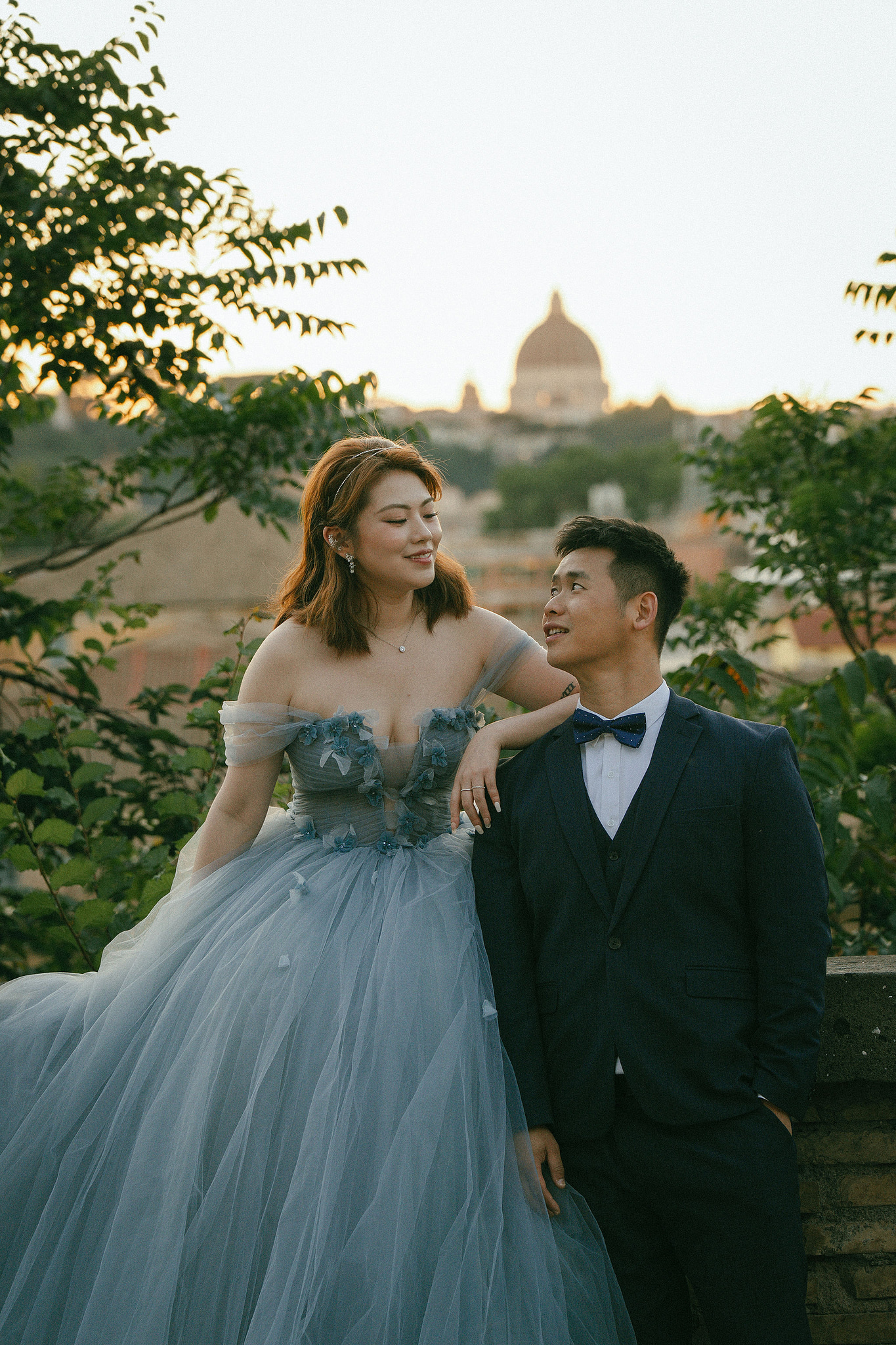 Rome Pre-Wedding Photoshoot | Rome Streets, Capitoline Hill, Basilica of St. Anthony, Villa Borghese & Giardino di Sant’Alessio at Giardino di Sant’Alessio pre-wedding photo