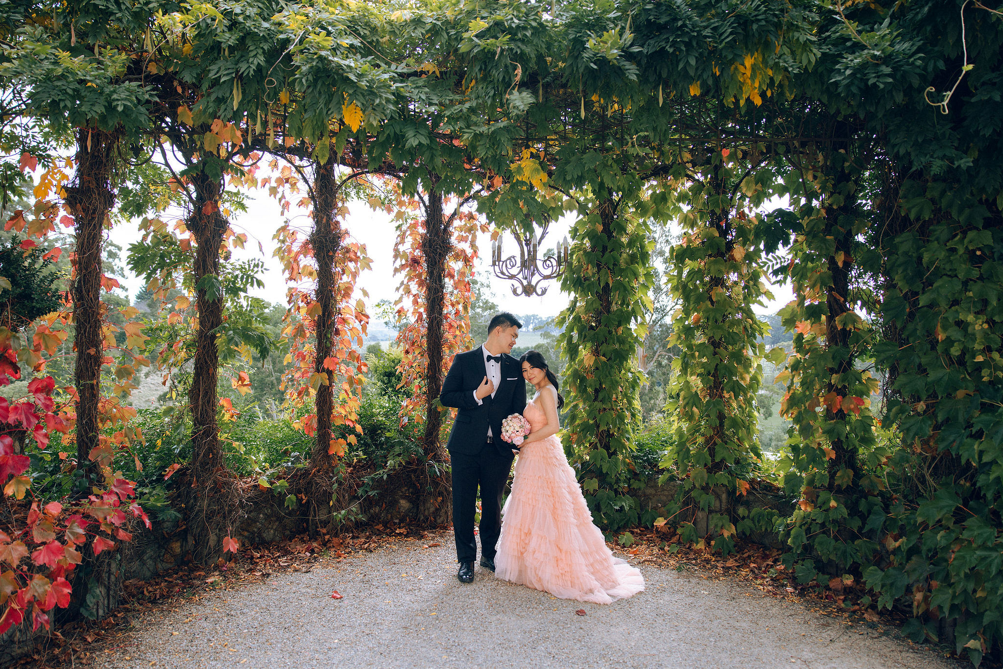 Melbourne Pre-Wedding Photoshoot | Mont Du Soleil, St Patrick Cathedral, The Parliament House & Prince Bridge at Mont Du Soleil pre-wedding photo