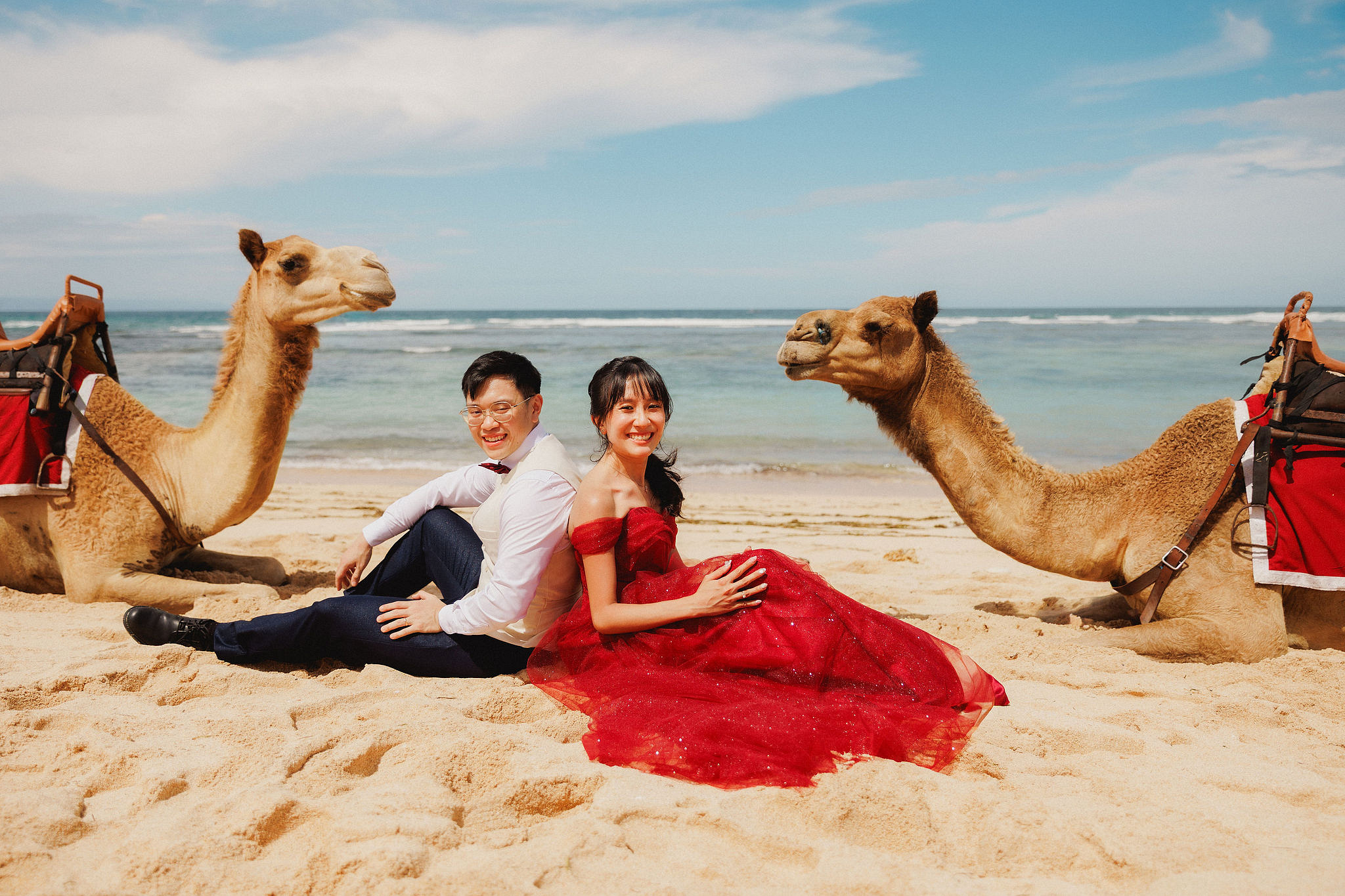Bali Pre-Wedding Photoshoot | Pinggan Village, Sawangan Beach, Twin Cliff Valley & Malini Uluwatu at Sawangan Beach   pre-wedding photo
