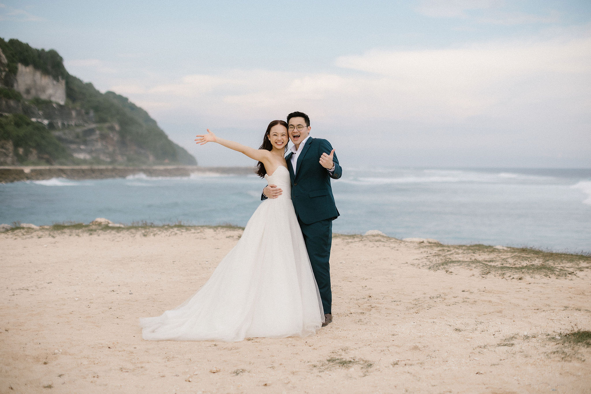 Bali Pre-Wedding Photoshoot | Pinggan Village, Lava Fields, Twin Cliff Valley & Beach at Twin Cliff Valley & Beach pre-wedding photo