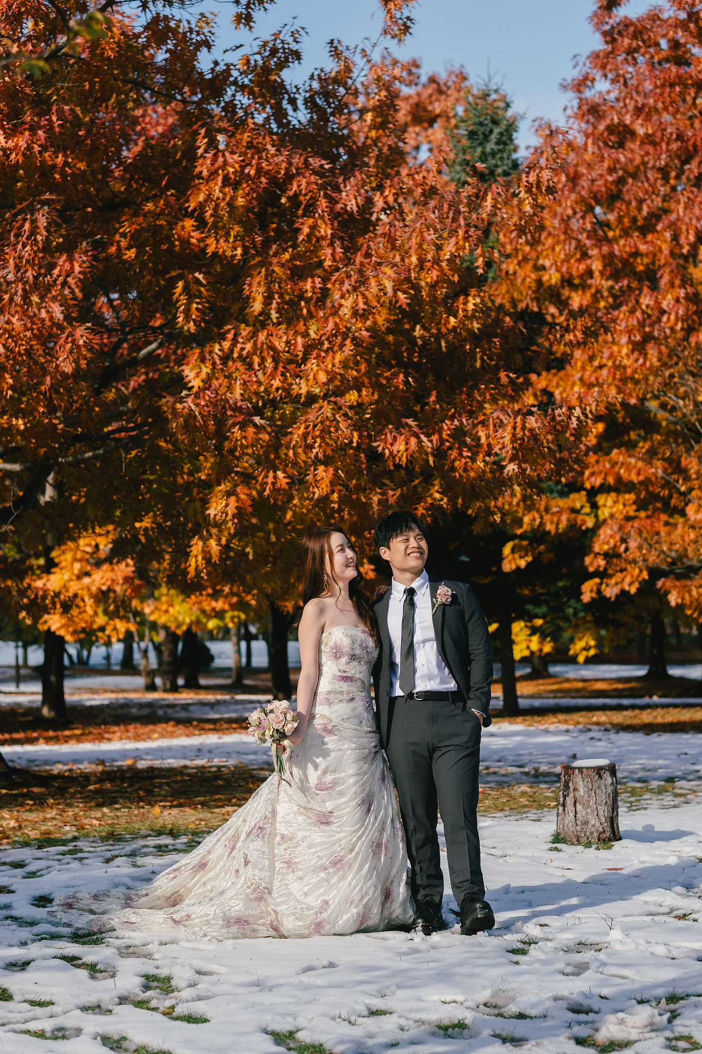 Hokkaido Pre-Wedding Photoshoot | Nakajima Park & Otaru City at Nakajima Park & Otaru City pre-wedding photo