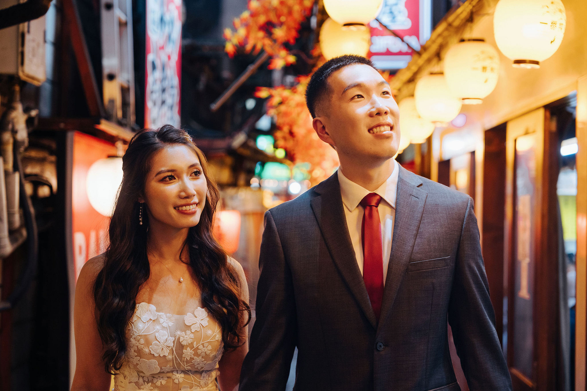 Tokyo Pre-Wedding Photoshoot | Tokyo Shrine, Tokyo Riverfront & Shinjuku at Shinjuku pre-wedding photo