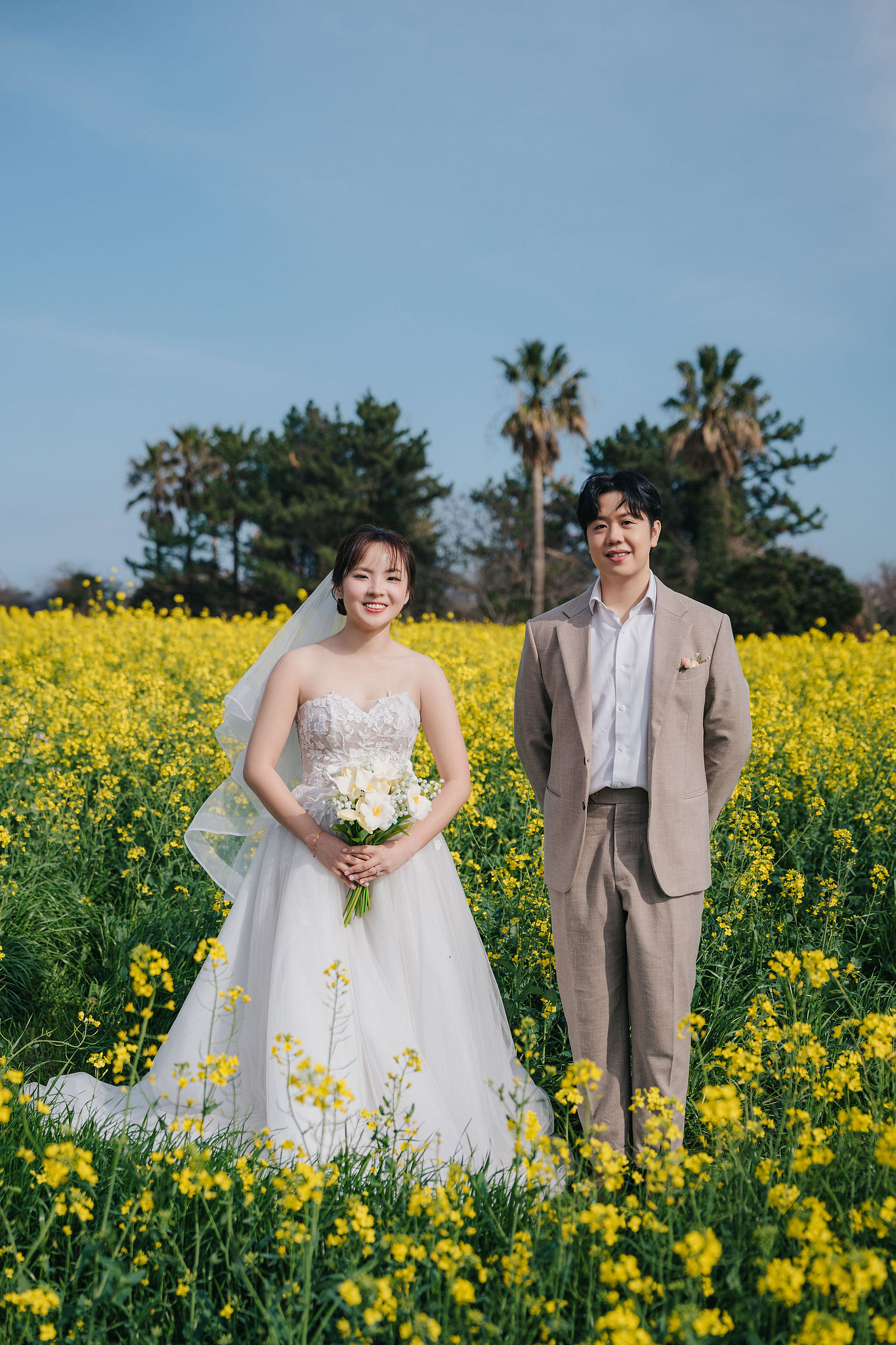 Jeju Pre-Wedding Photoshoot | Wangimae Forest, Yerae Ecological Park & Geumneung Beach at Yerae Ecological Park pre-wedding photo