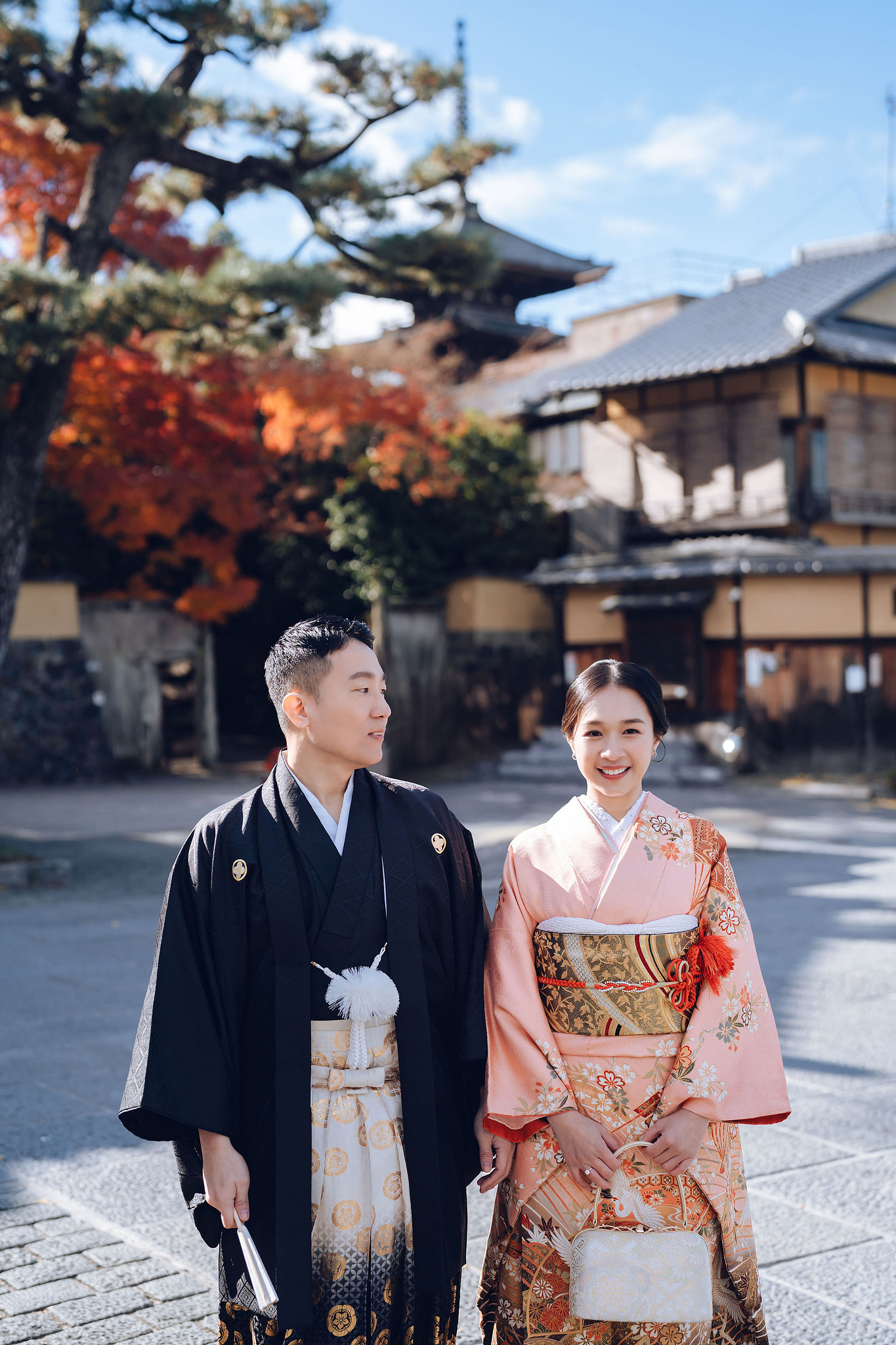 Kyoto Pre-Wedding Photoshoot | Historic Pagoda Streets & Nara Grasslands at Historic Kyoto Streets & Pagoda pre-wedding photo