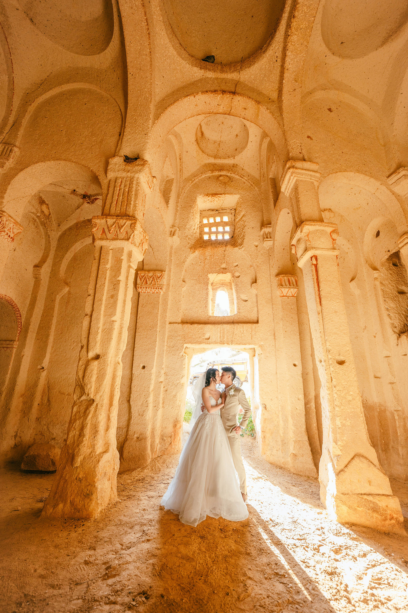 Cappadocia Pre-Wedding Photoshoot | Love Valley, Horse Ranch, Slot Canyons & Pigeon Valley at Slot Canyons pre-wedding photo
