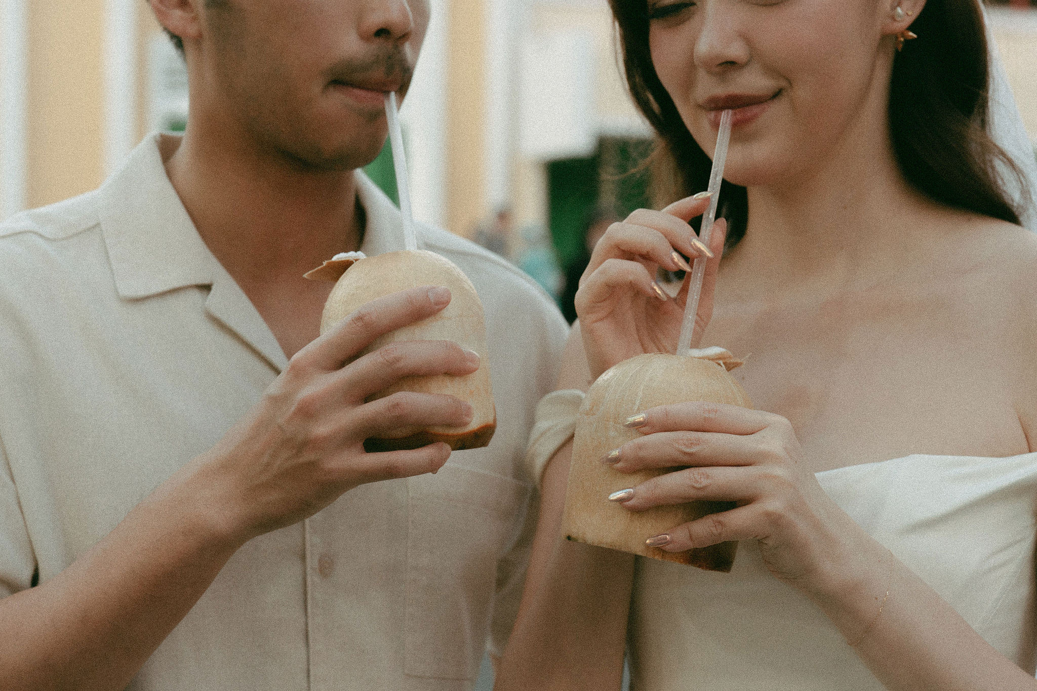 Ho Chi Minh Vietnam Pre-Wedding Photoshoot | European Film Studio, Market Streets & Saigon Bridge at Local Market pre-wedding photo