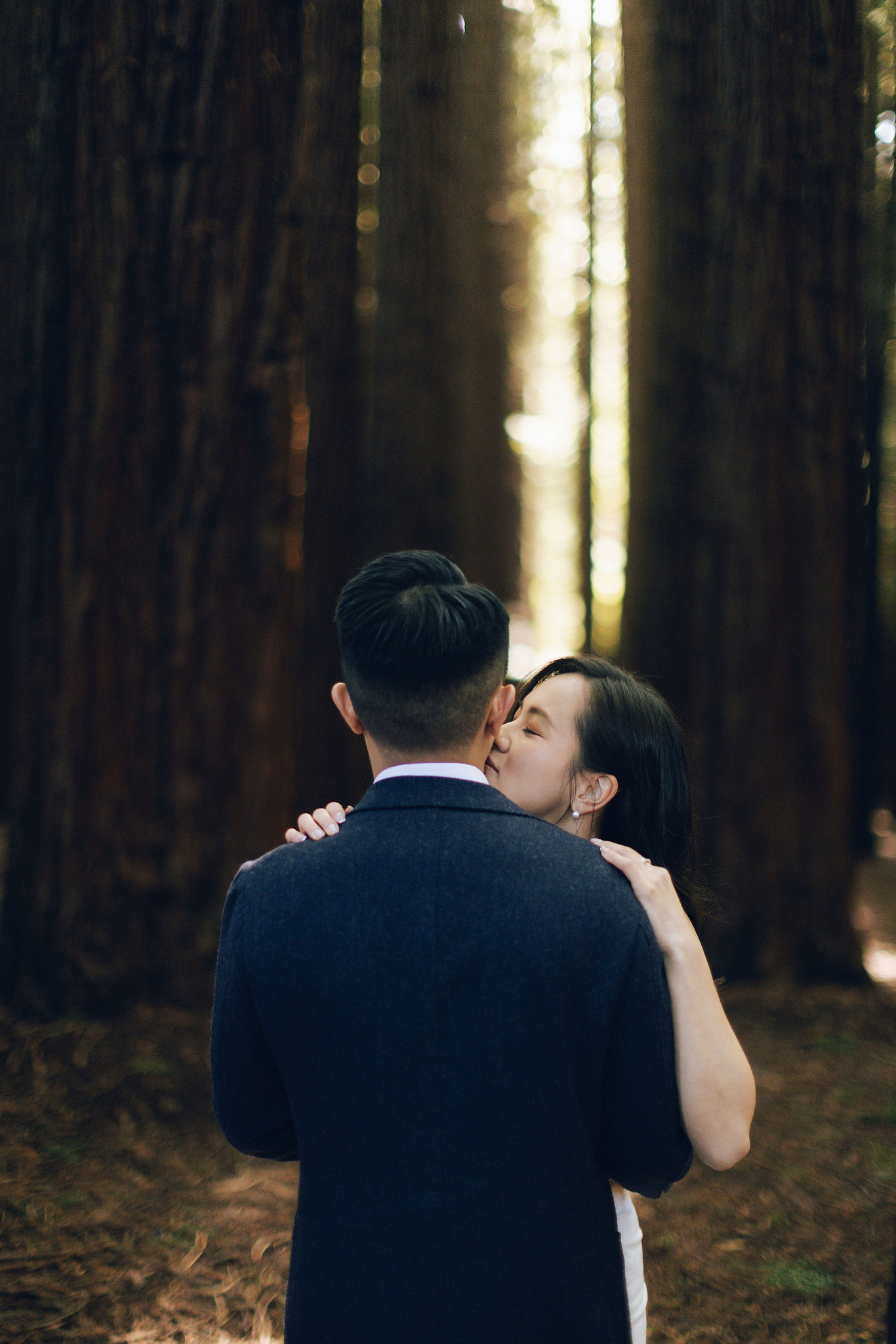 Melbourne Pre-Wedding Photoshoot | Cafe, Redwood Forest, City Streets & Carlton Gardens at Redwood Forest pre-wedding photo