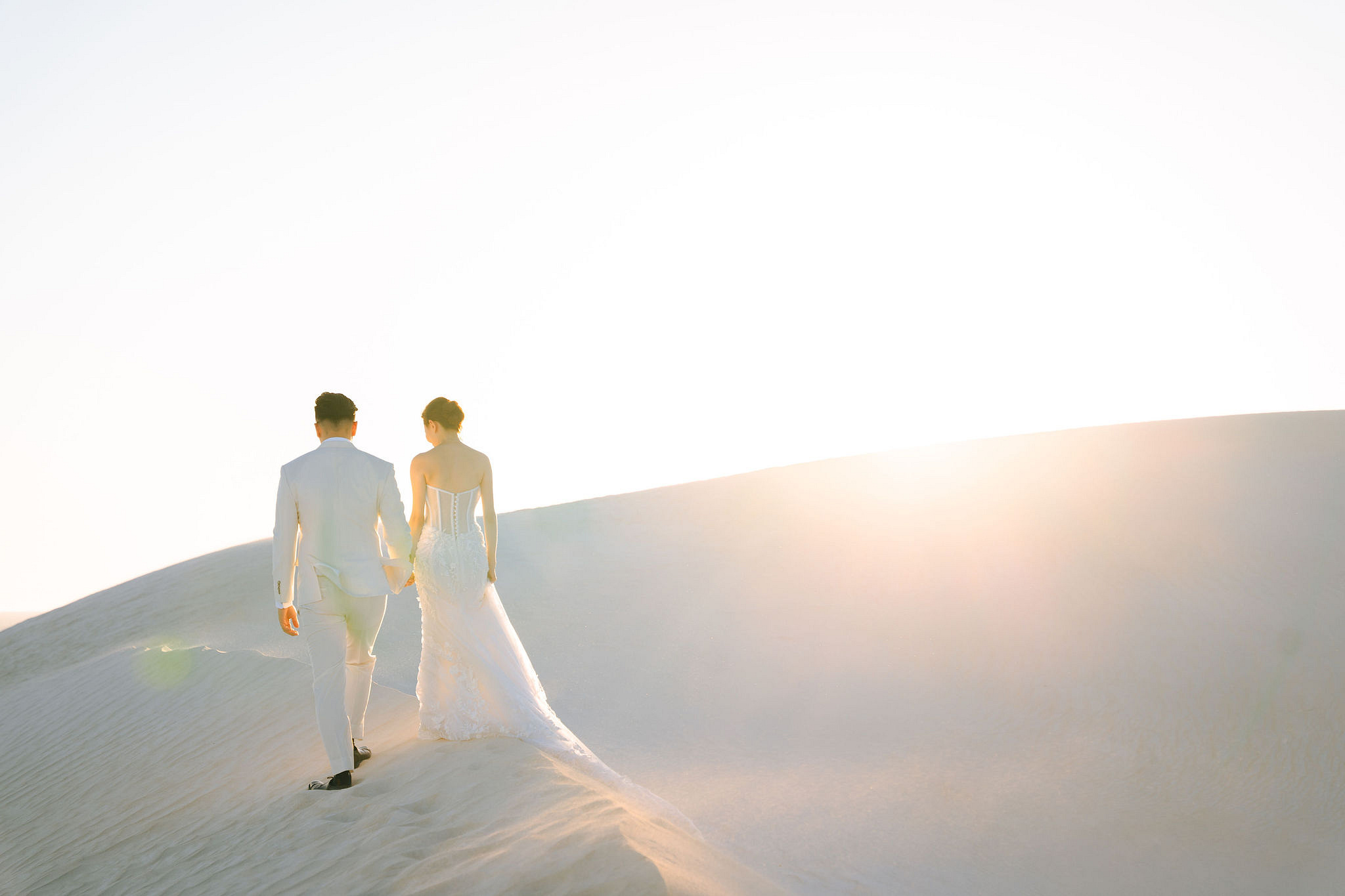 Perth Pre-Wedding Photoshoot | Lancelin, State Buildings & UWA at Lancelin Sand Dunes pre-wedding photo