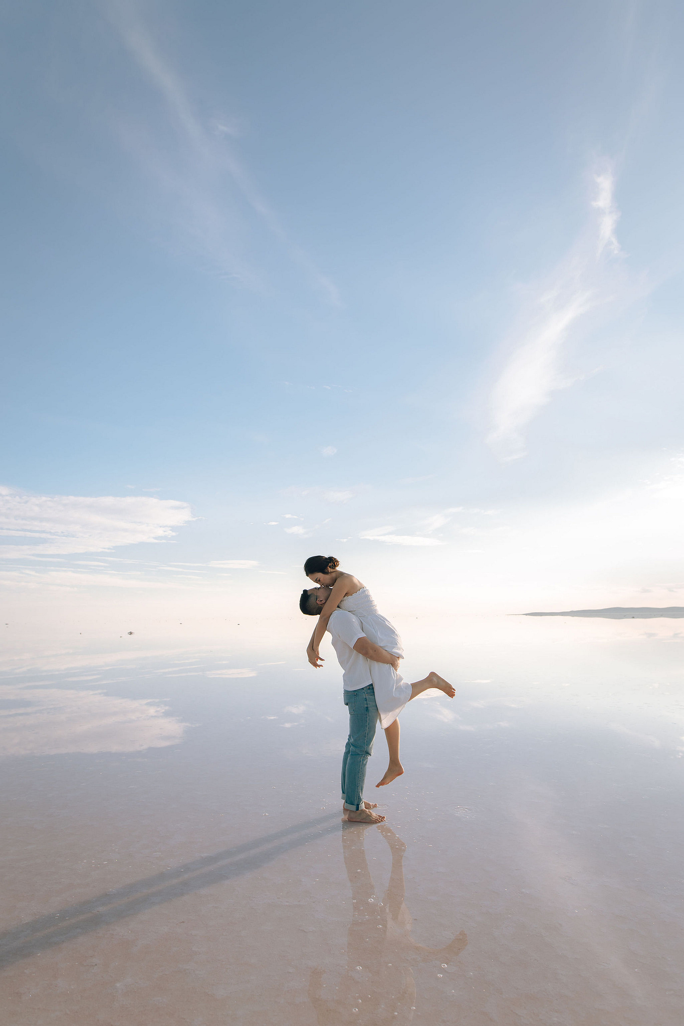 Cappadocia Pre-Wedding Photoshoot | Love Valley, Canyon, Lunar Cappadocian Hotel & Lake Tuz at Salt Lake pre-wedding photo