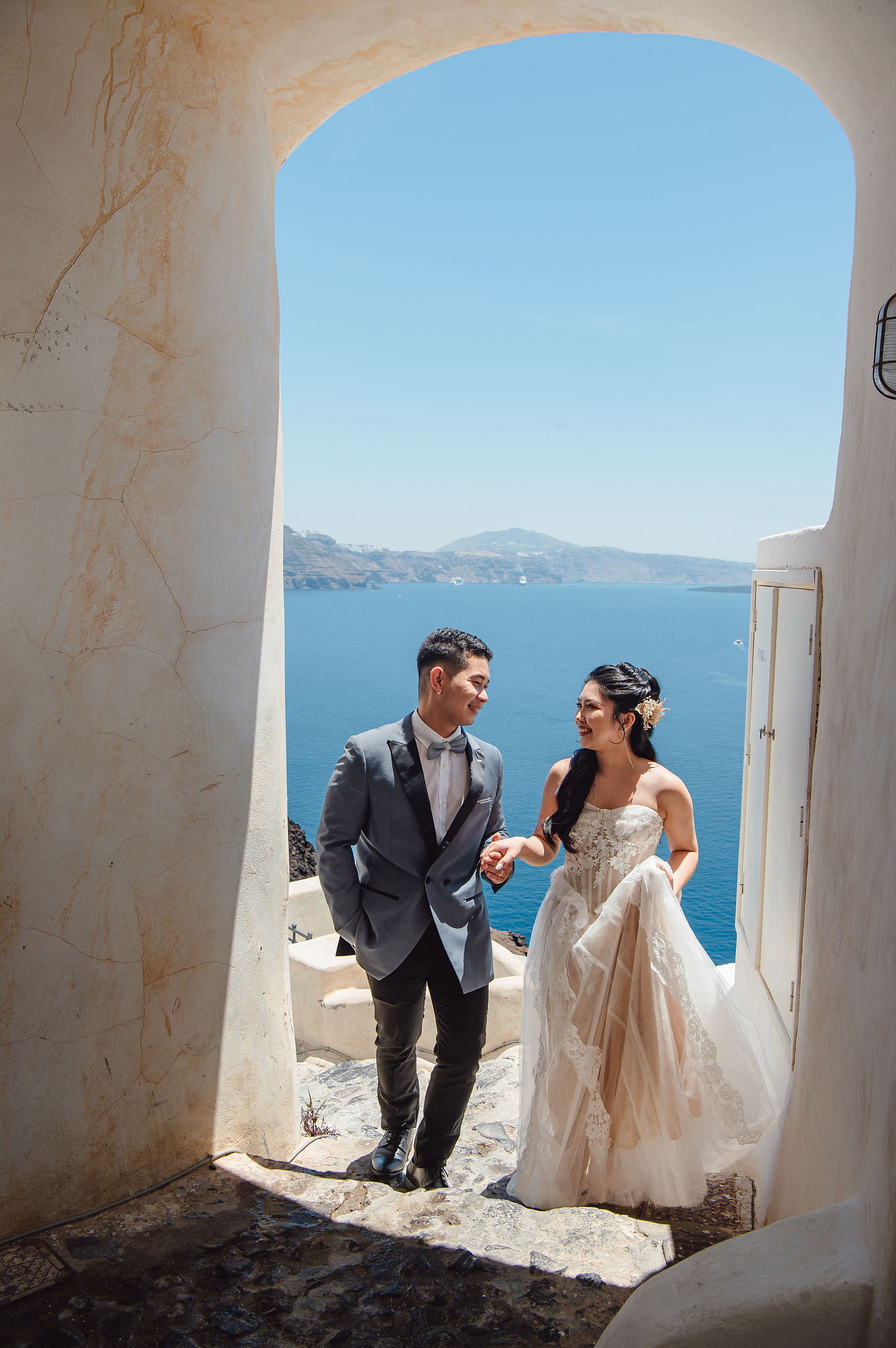 Santorini Pre-Wedding Photoshoot | Imerovigli, Firostefani & Finikia at Firostefani pre-wedding photo