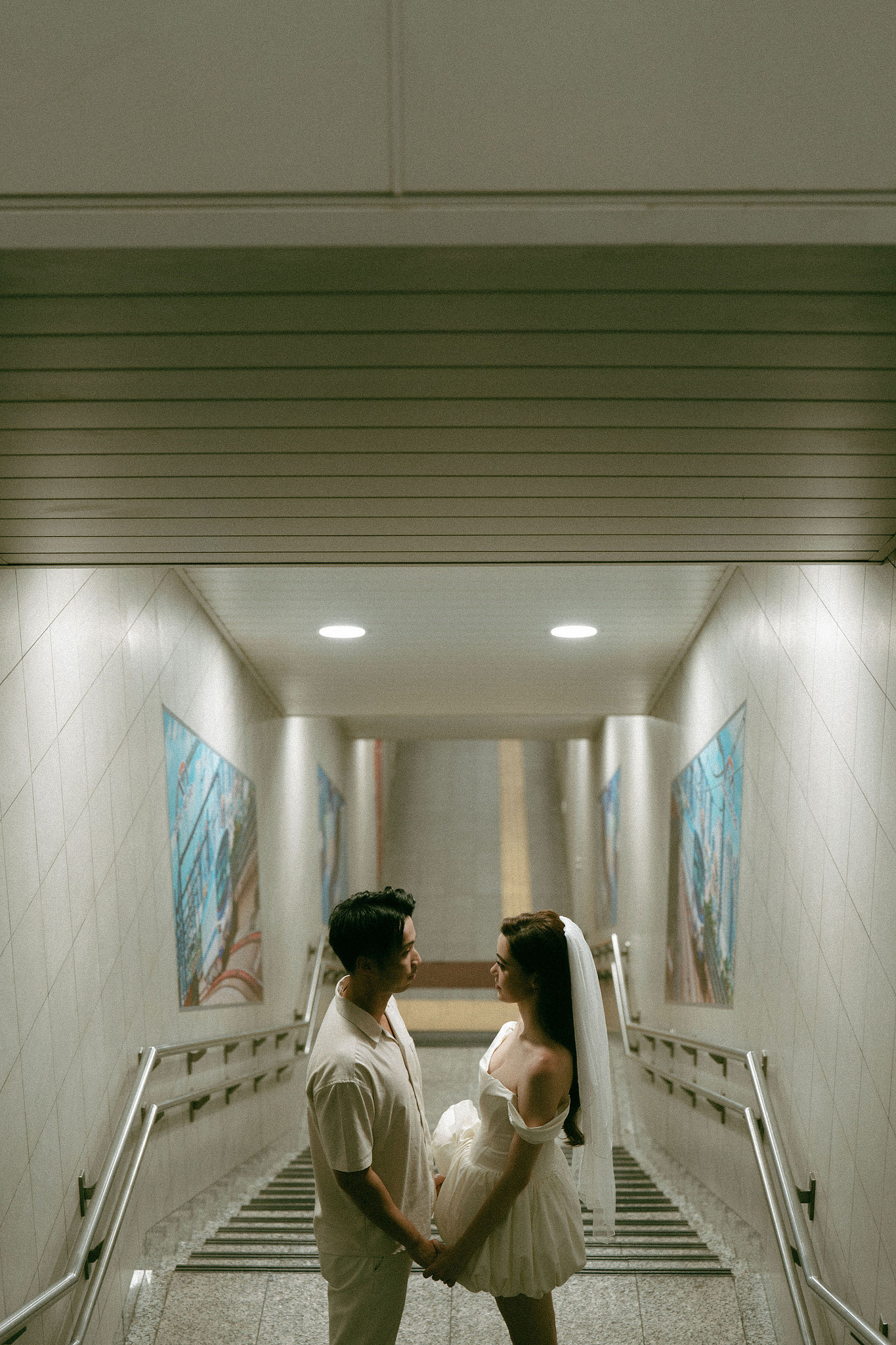 Ho Chi Minh Vietnam Pre-Wedding Photoshoot | European Film Studio, Market Streets & Saigon Bridge at Saigon Train Station pre-wedding photo