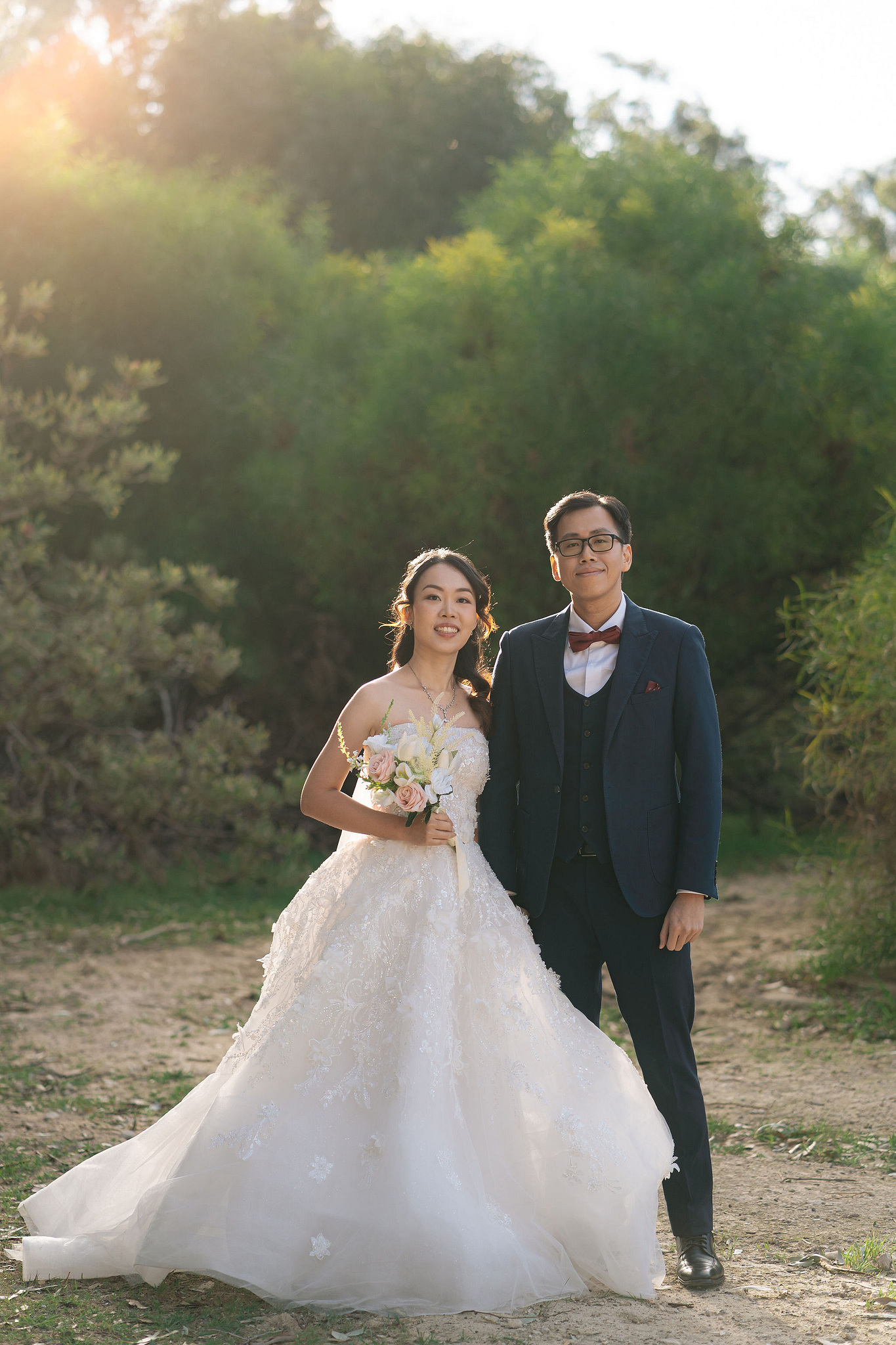 Perth Pre-Wedding Photoshoot | State Buildings & Wanneroo Pines at Wanneroo Pines pre-wedding photo