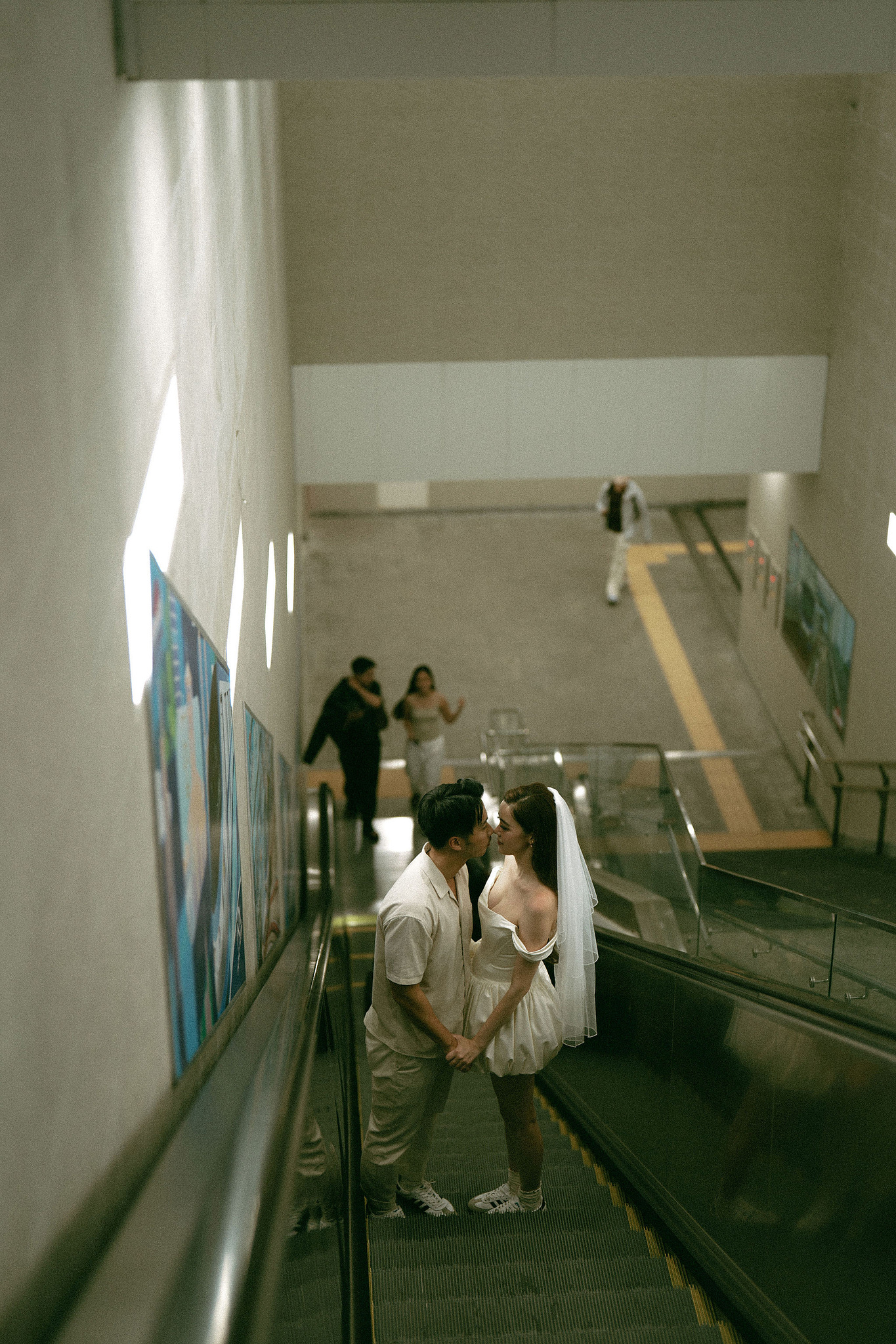 Ho Chi Minh Vietnam Pre-Wedding Photoshoot | European Film Studio, Market Streets & Saigon Bridge at Saigon Train Station pre-wedding photo