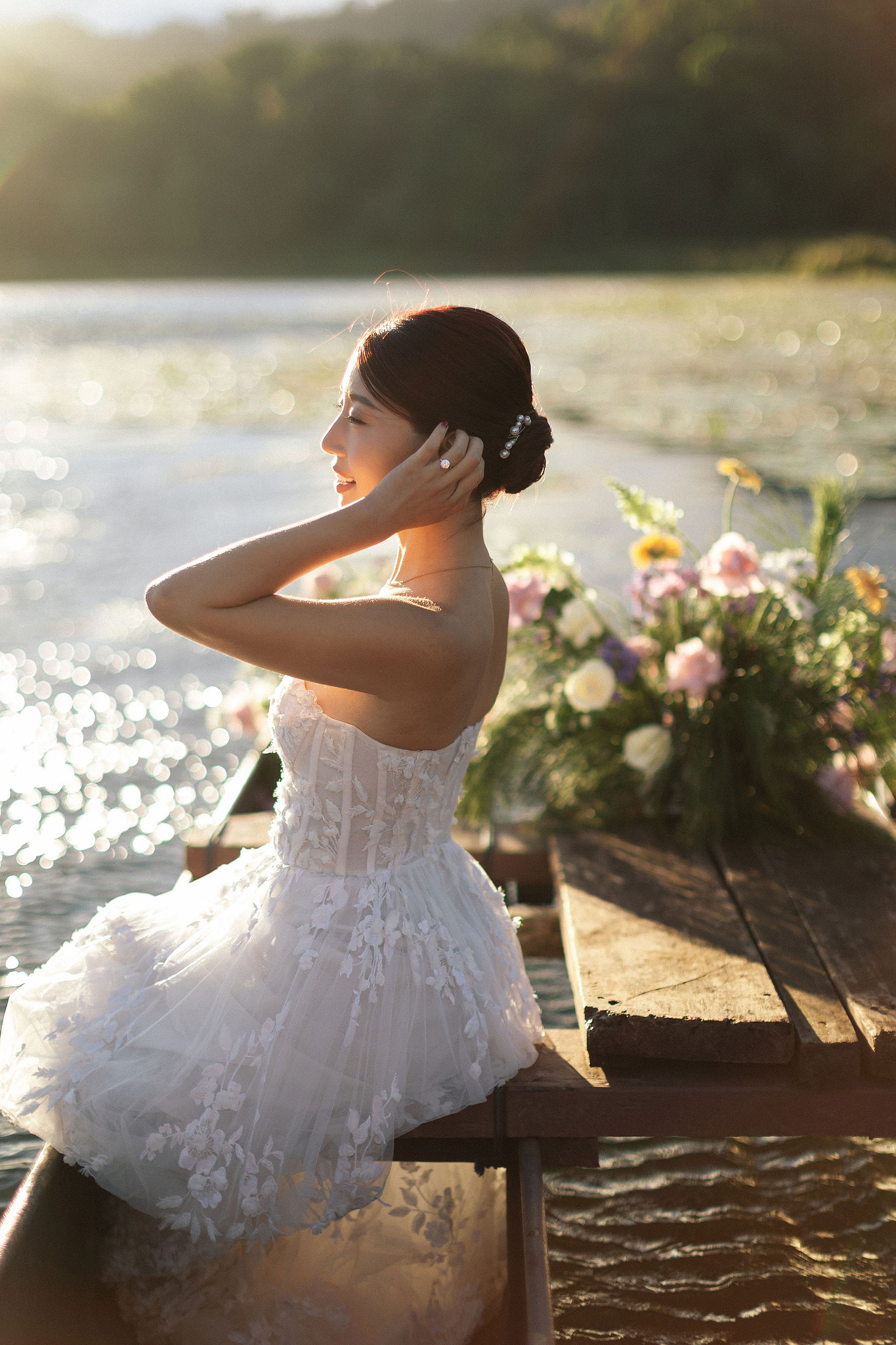 Bali Pre-Wedding Photoshoot | Lake Tamblingan, Kebun Raya Botanic Gardens & Blangsinga Waterfall at Lake Tamblingan pre-wedding photo