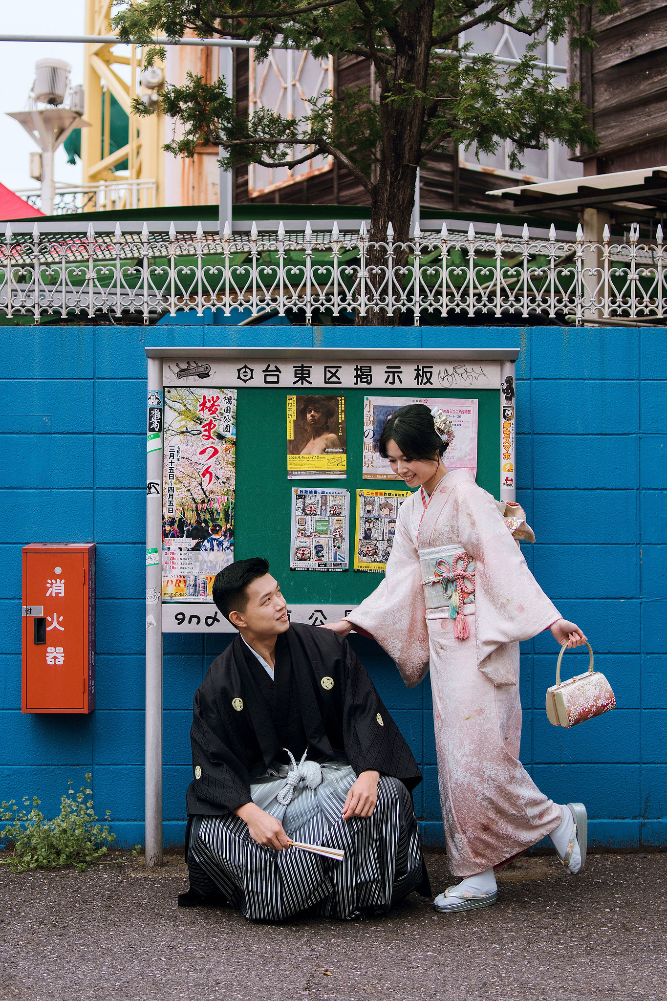 Tokyo & Mt Fuji Pre-Wedding Photoshoot | Senso-Ji Temple, Tokyo Park & Lake Kawaguchiko at Senso-Ji Temple pre-wedding photo
