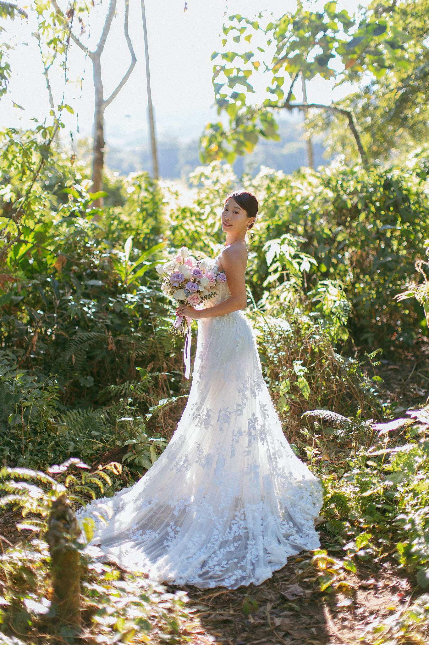 Bali Pre-Wedding Photoshoot | Lake Tamblingan, Kebun Raya Botanic Gardens & Blangsinga Waterfall at Lake Tamblingan pre-wedding photo