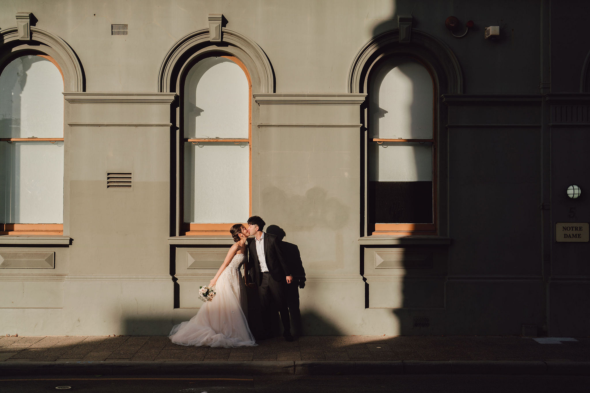 Perth Pre-Wedding Photoshoot | Fremantle, Lancelin, UWA & Coogee Beach at Fremantle pre-wedding photo