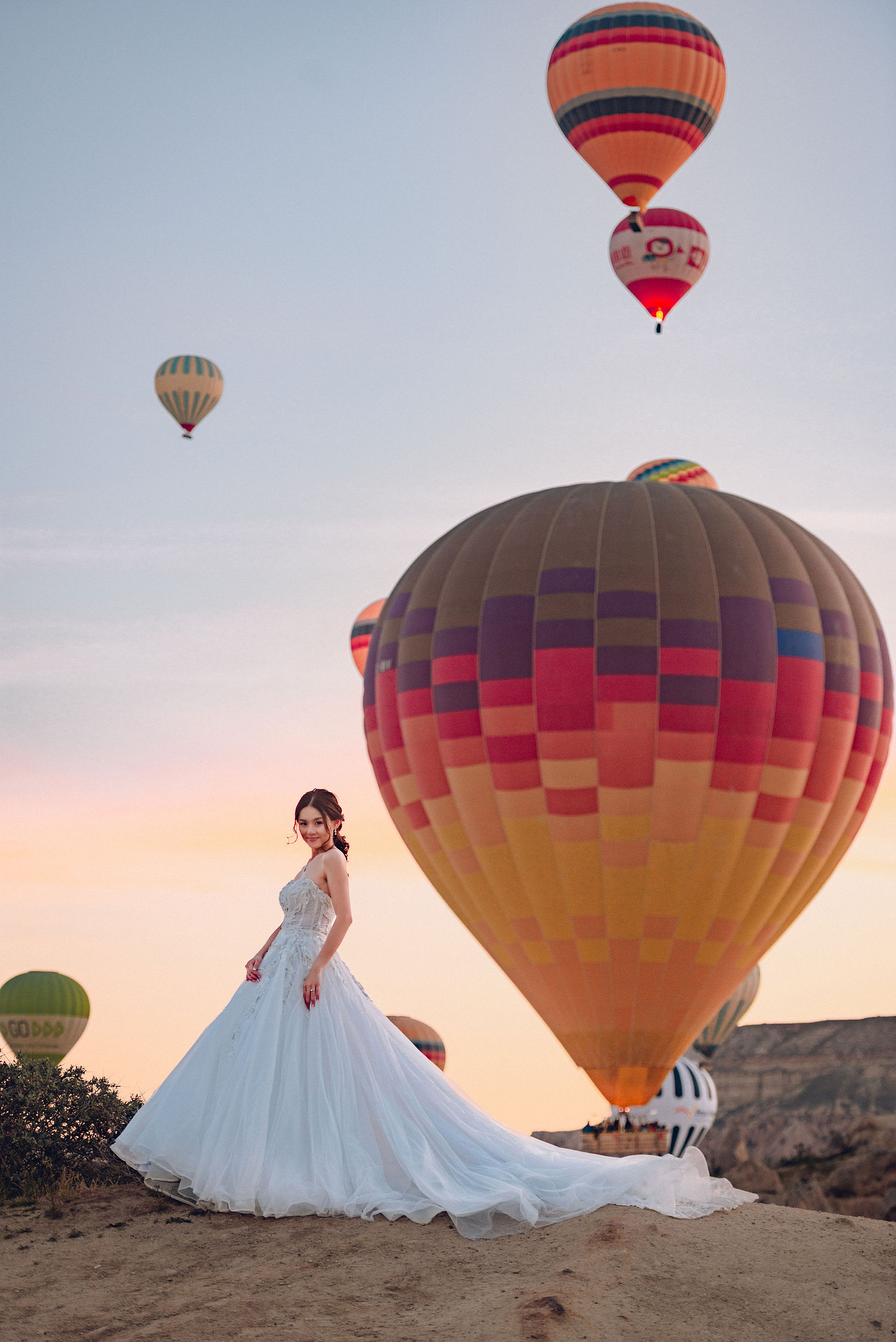 Cappadocia Pre-Wedding Photoshoot | Love Valley, Rooftop Terrace, Horse Ranch & Canyon at Valley pre-wedding photo