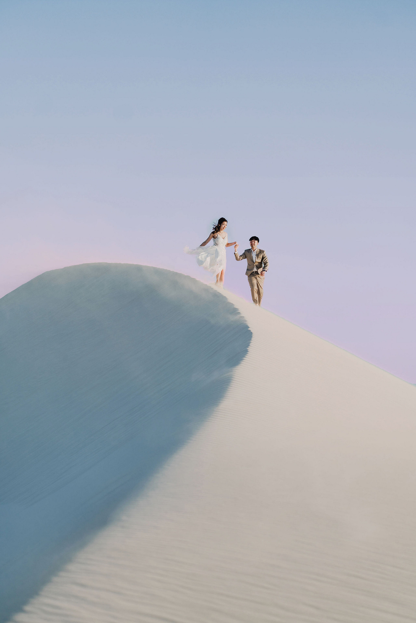 Perth Pre-Wedding Photoshoot | Fremantle, Lancelin, UWA & Coogee Beach at Lancelin Sand Dunes pre-wedding photo