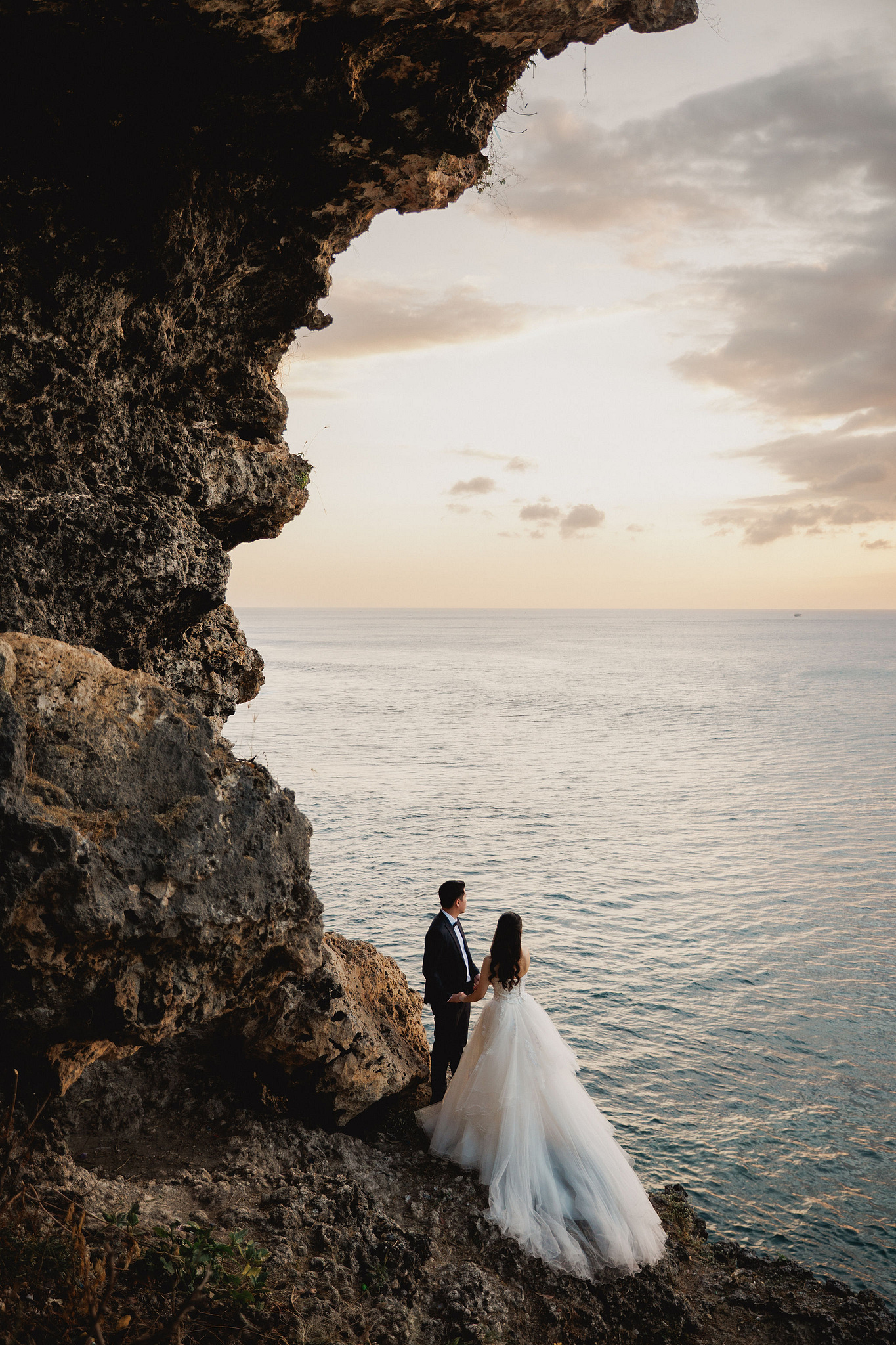 Bali Pre-Wedding Photoshoot | Mt. Batur Lava Fields, Blangsinga Waterfall & Balangan Beach at Balangan Beach pre-wedding photo